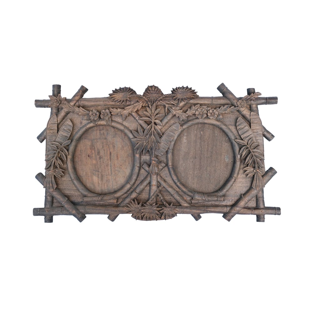 An Art Nouveau Frame: hardwood 18” x 32 1/2” x 1 1/2” (46 cm x 83 cm x 4 cm)