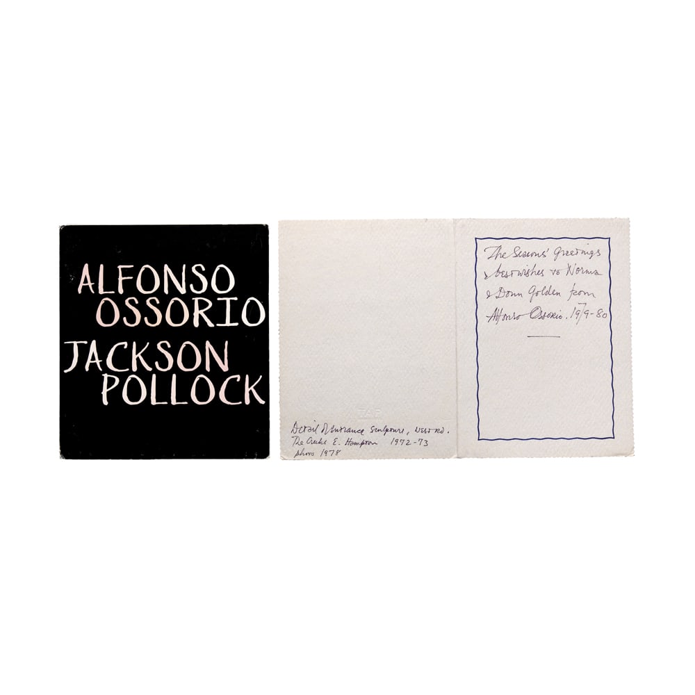 Alfonso Ossorio - Jackson Pollock Booklet: Alfonso Ossorio - Jackson Pollock Booklet