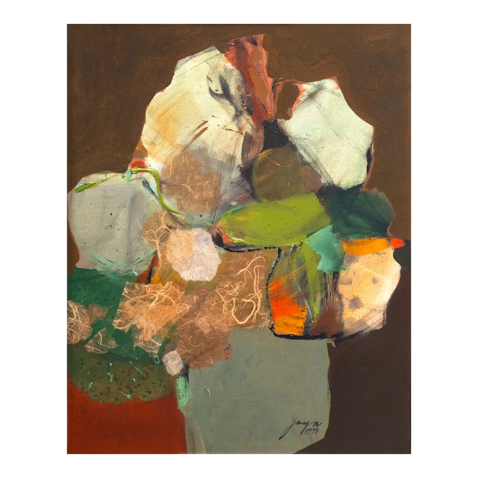 José Joya (1931 - 1995) - Brookside: Brooksidesigned and dated 1978 (lower right and verso) acrylic on canvas 30” x 24” (76 cm x 61 cm)Accompanied by a certificate issued by Josefa Joya-Baldovino confirming the authenticity o