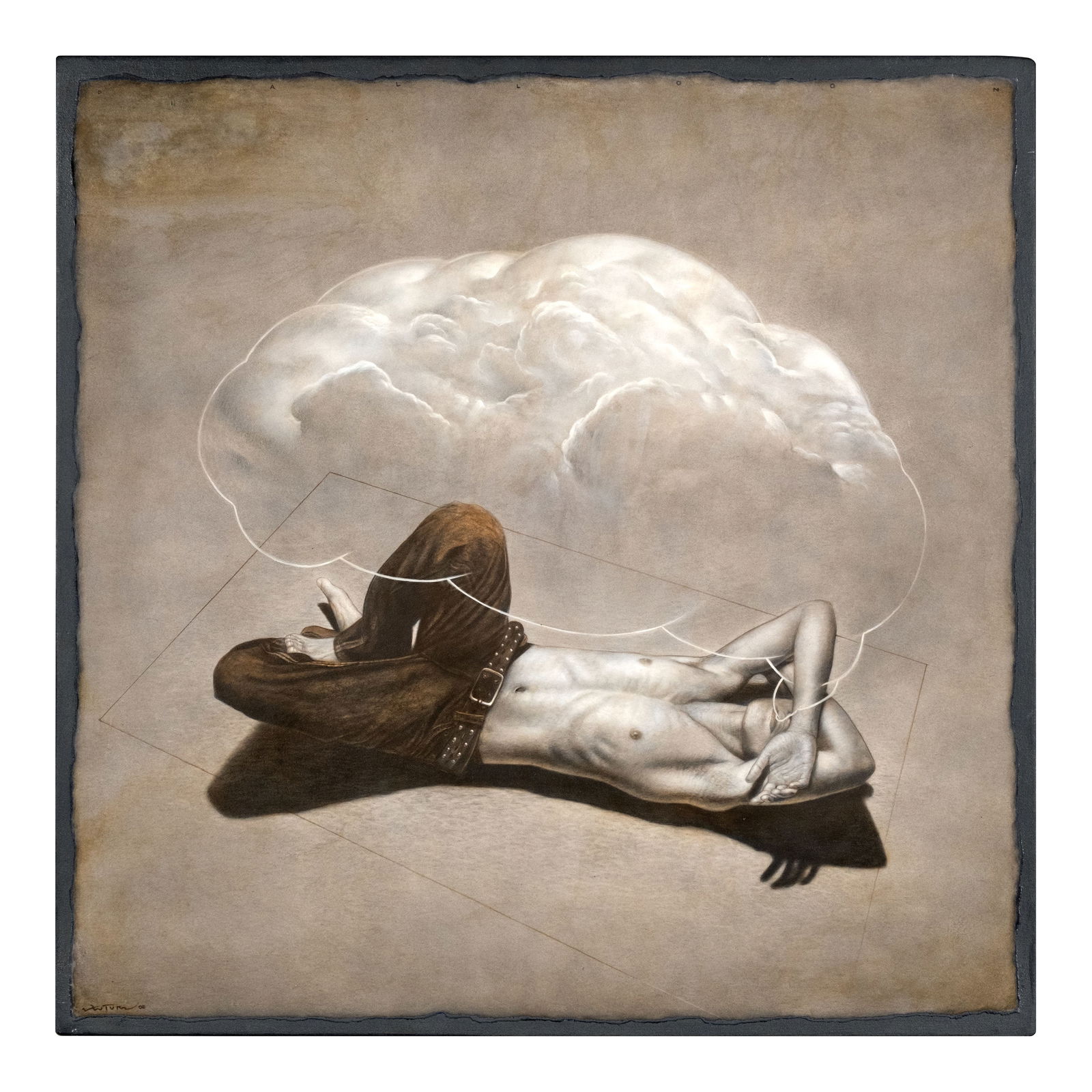 Ronald Ventura (b. 1973) - Dialogue Box: Dialogue Box signed and dated 2006 (lower left) oil on canvas 24" x 24" (61 cm x 61 cm) EXHIBITED: West Gallery, Dialogue Box, SM Megamall,Mandaluyong City, 2006 LITERATURE: Ventura, Ronald, Primo Gio