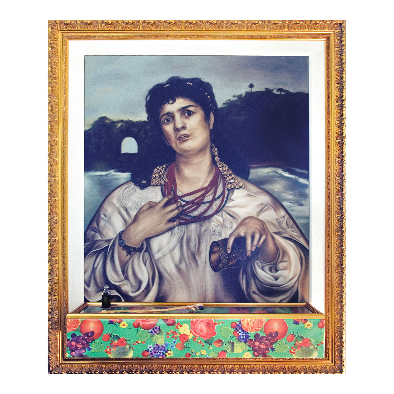 Geraldine Javier (b. 1970) - The Healer: The Healer dated 2009 mixed media 36" x 48" (91 cm x 122 cm) Geraldine Javier The Quintessential Filipino Iconoclast by MILO SOGUECOYears ago, I had the rare privilege of acquiring a painting by Geral