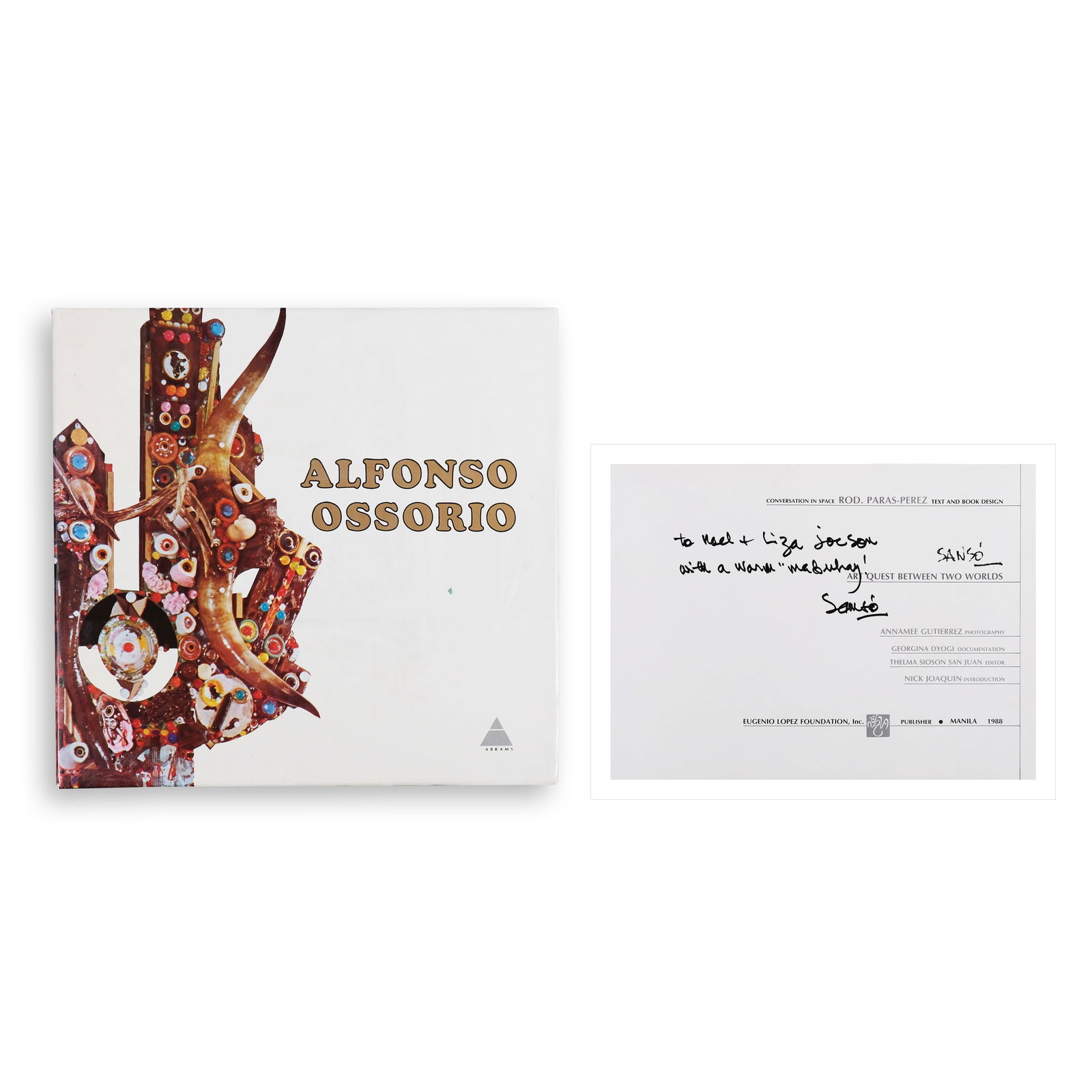 ALFONSO OSSORIO by Friedman, B.H.: Publisher: Harry N. Abrams, Inc., Publishers, New York. Hardcover, 269 pp. with 206 illus.