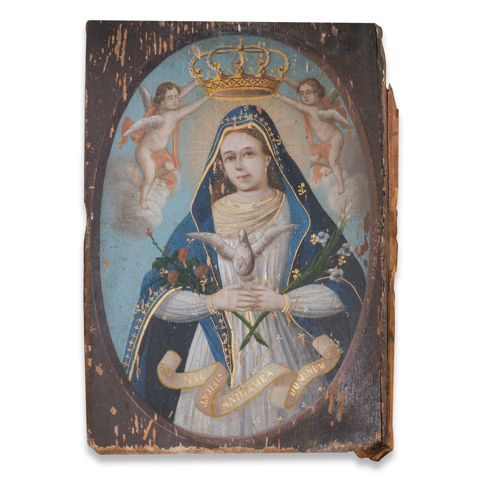 A 19th Century Religious Icon Depicting The Virgen La Paloma (1 of 1)