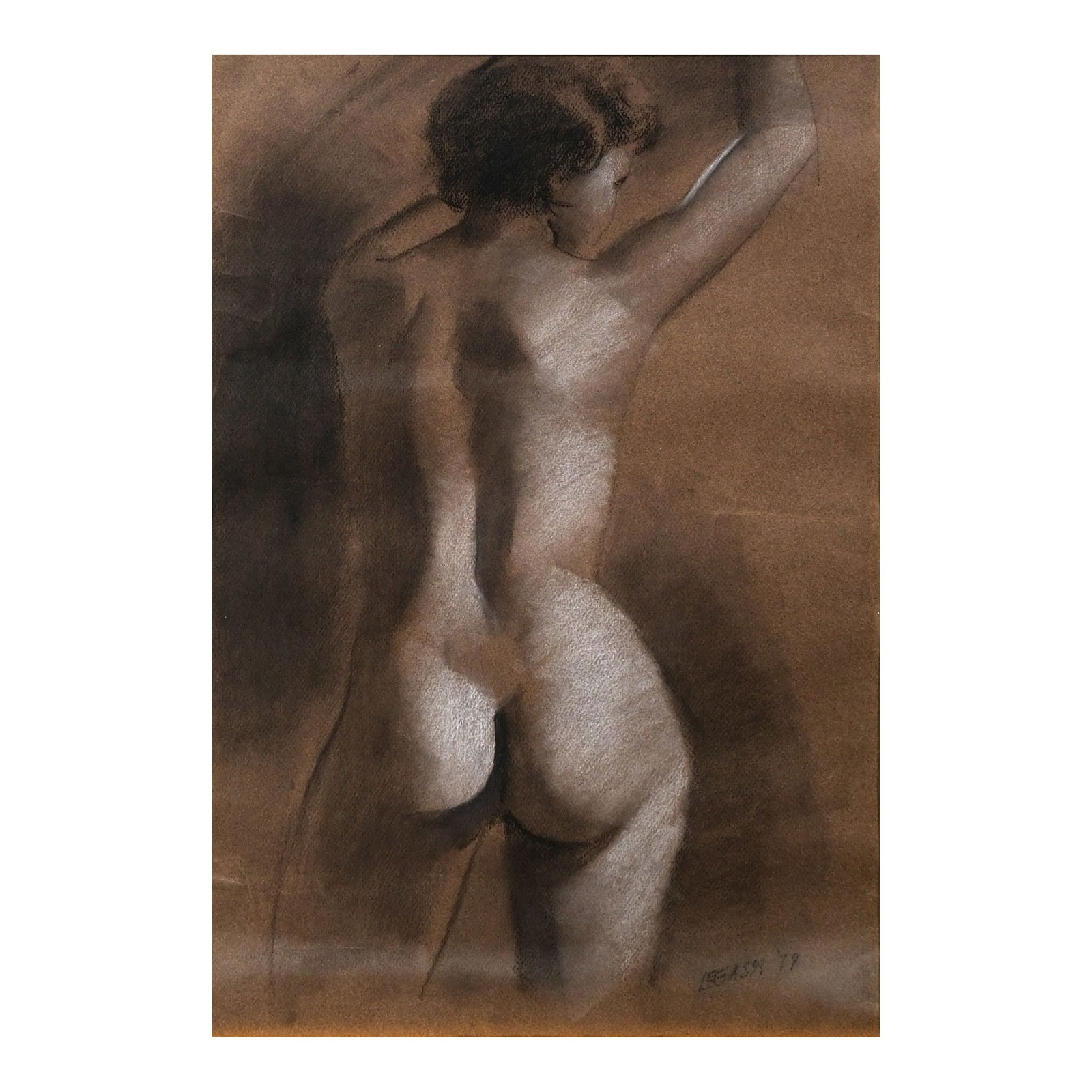 Cesar Legaspi (1917 - 1994): Nude signed and dated 1978 (lower right) pastel on paper 21” x 14 1/4” (53 cm x 36 cm)