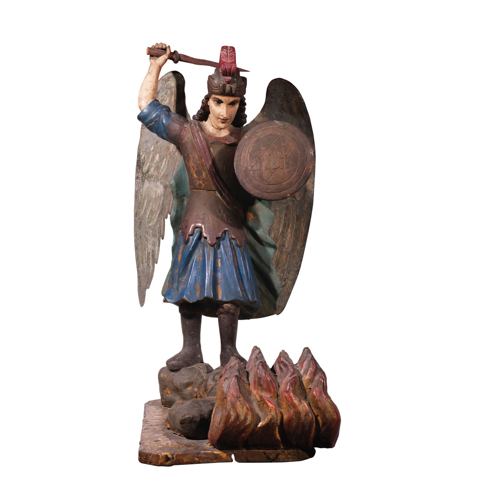 A 19th Century Tableau of San Miguel Arcangel (1 of 1)