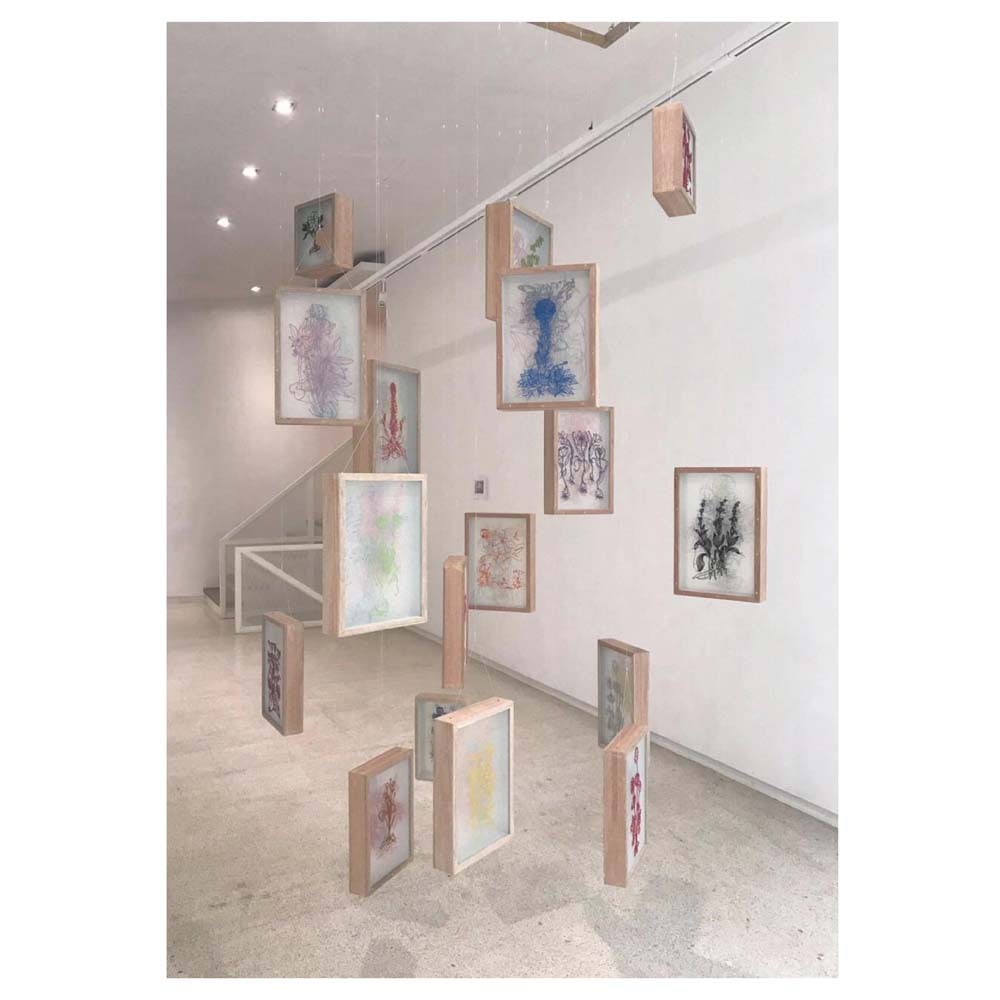 Geraldine Javier (b. 1970): Castle in the Air2017thread on silkset of 34 frames Accompanied by a certificate signed by the artistconfirming the authenticity of this lot Geraldine Javier’s practice has always been rooted