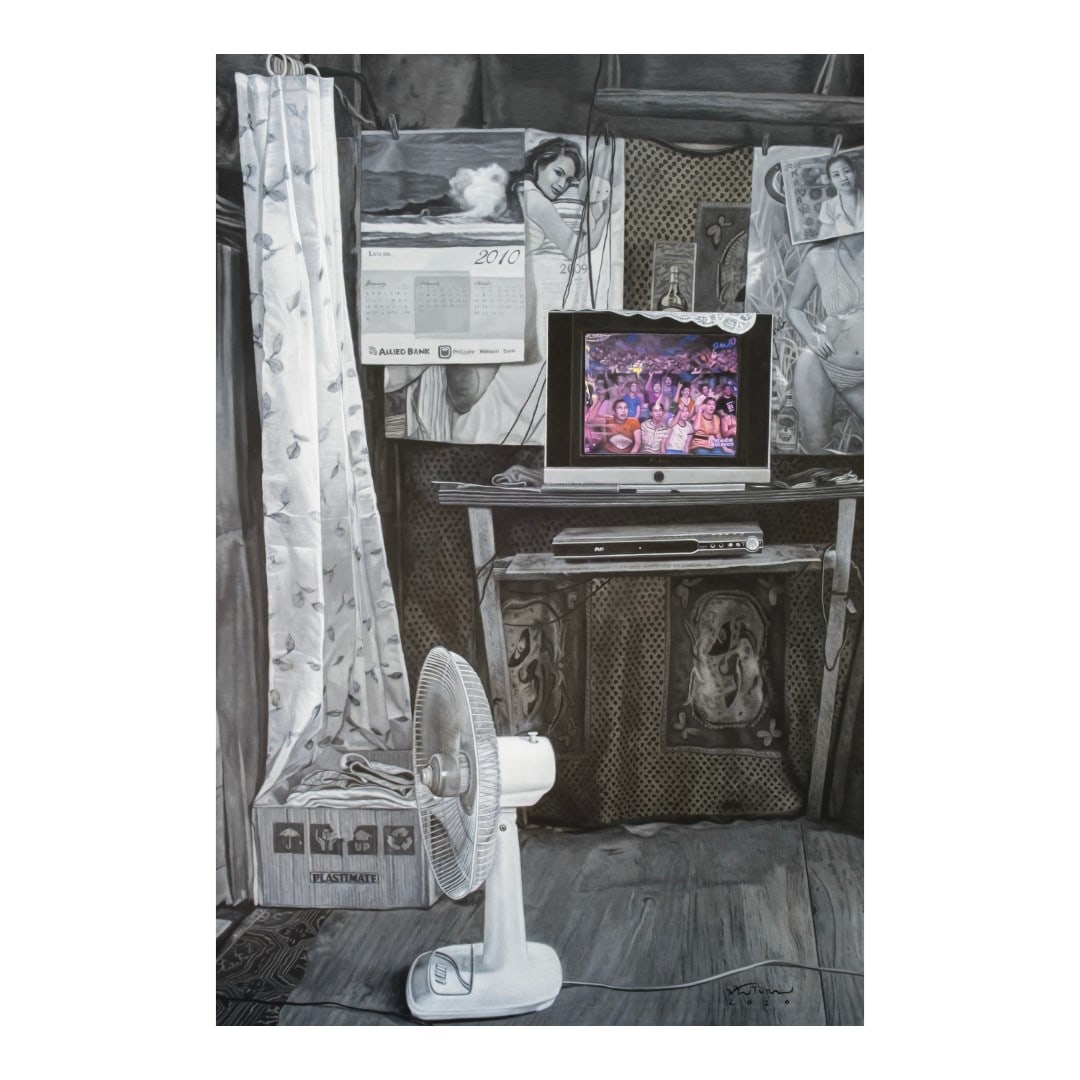 Ronald Ventura (b. 1973): Noon Timesigned and dated 2010 (lower right)oil on canvas72" x 48" (183 cm x 122 cm) PROVENANCEPrimo Marella Gallery, MilanAcquired from the above by the present owner LITERATUREArum