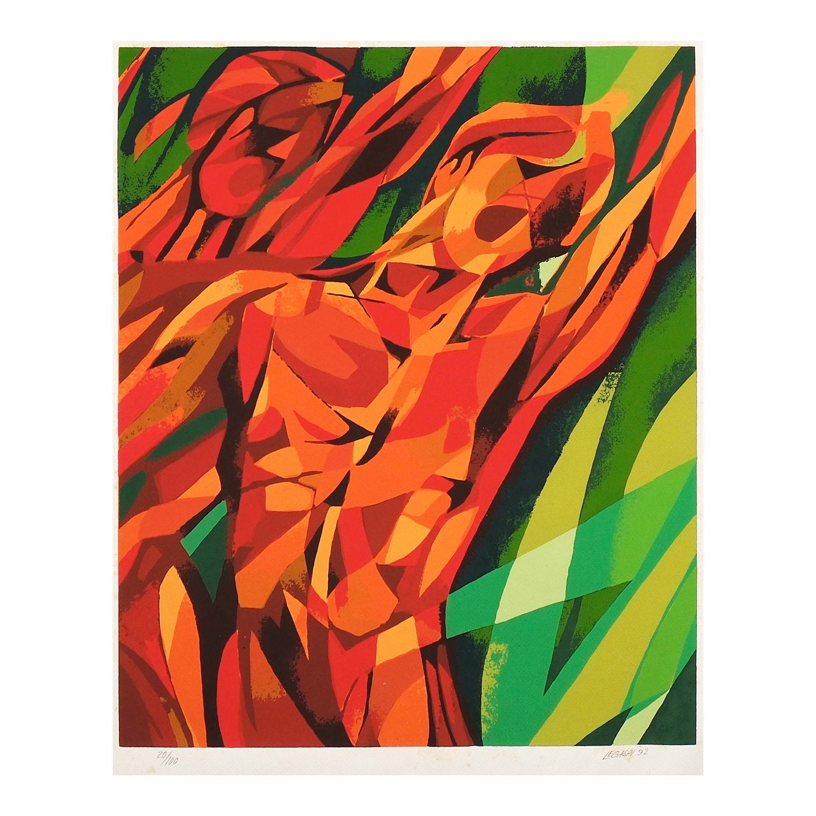 Cesar Legaspi (1917 - 1994): Makibakahand-signed and dated 1992 (lower right)serigraph 20/10020” x 16” (51 cm x 41 cm) Accompanied by a certificate issued by Artprints Philippines Inc. confirming the authenticity of t