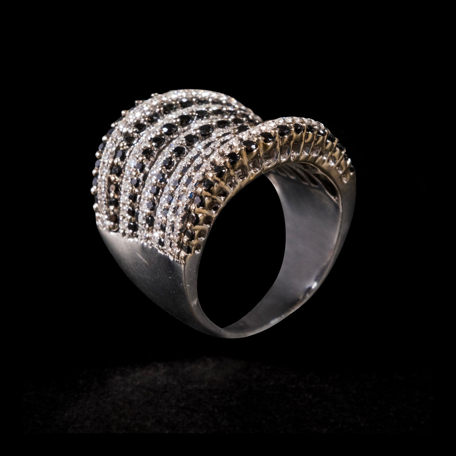 A Diamond Cocktail Ring in 18k (1 of 1)