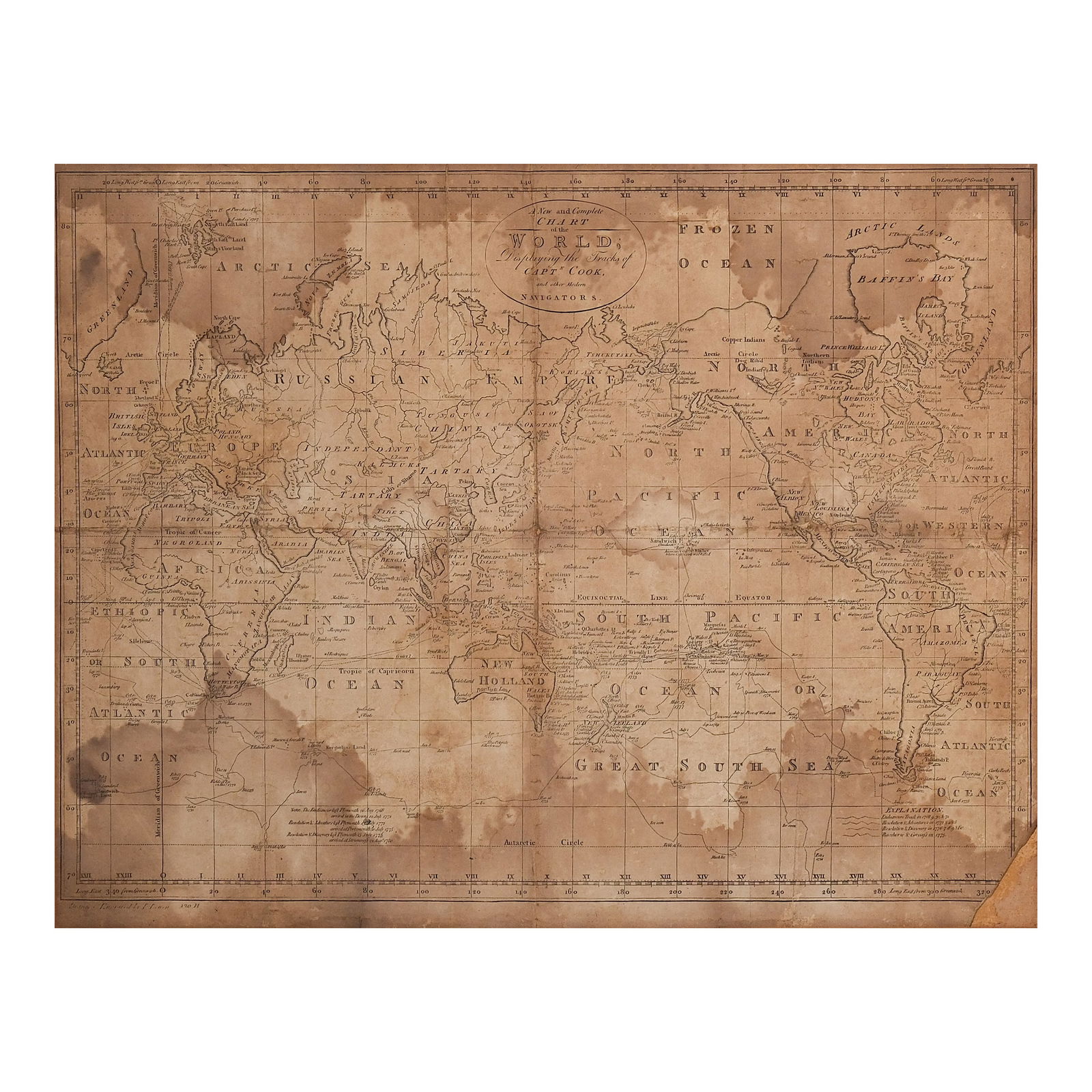 A Map: 13 1/4” x 18” (34 cm x 46 cm)