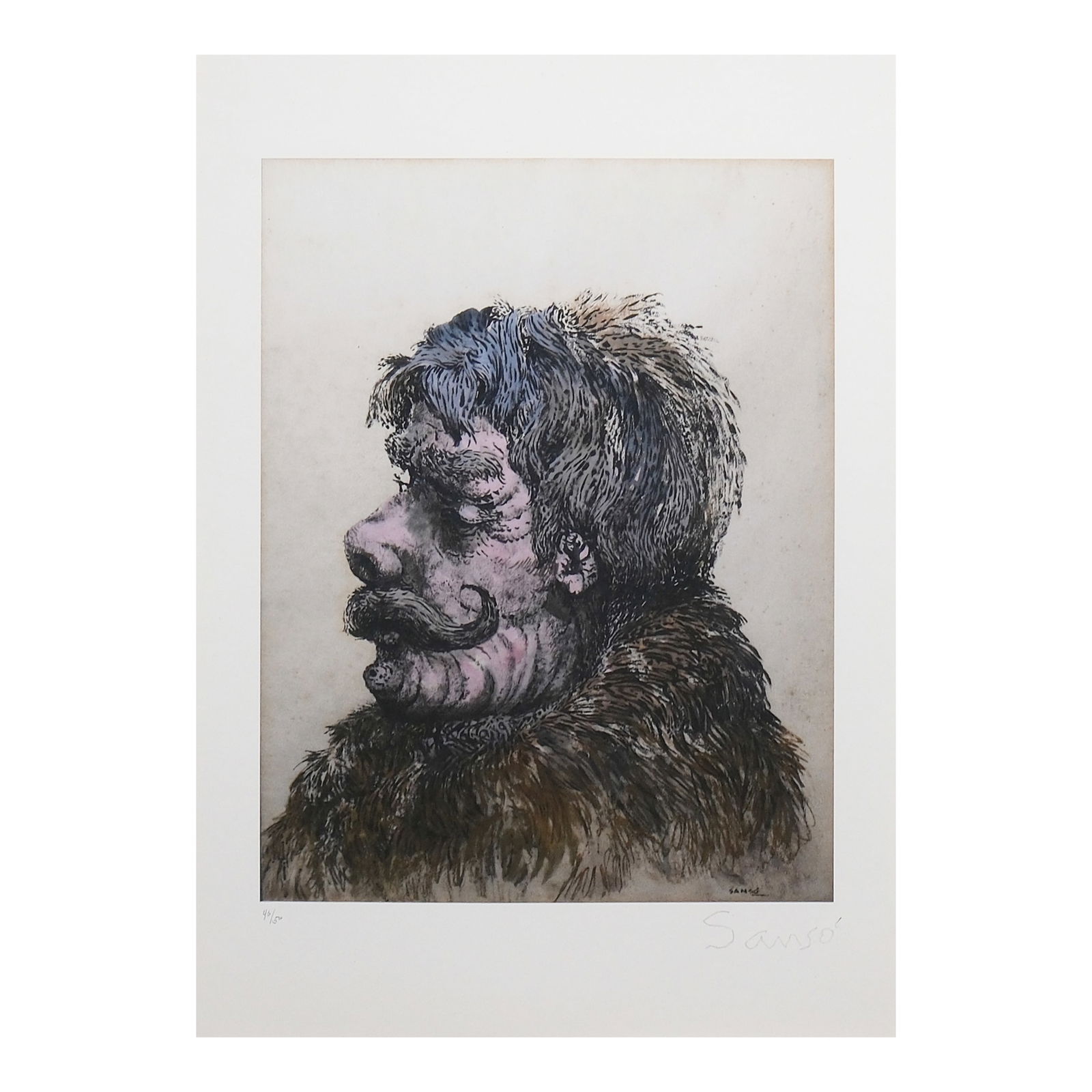 Juvenal Sansó (1929 - 2025): Untitled hand-signed (lower right) print, 40/50 14 3/4” x 10 1/2” (37 cm x 27 cm)