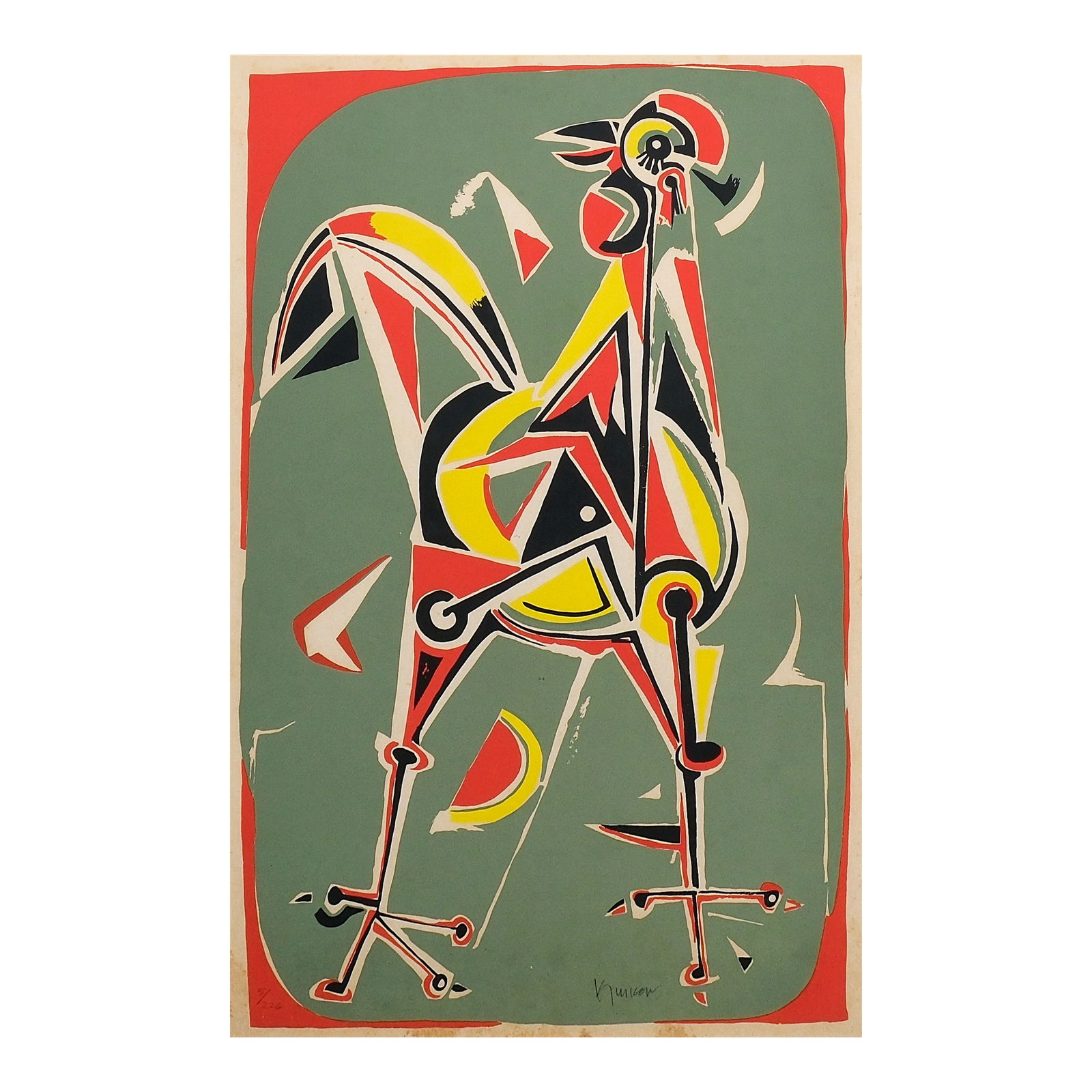 Ang Kiukok (1931 - 2005): PROPERTY OF A DISTINGUISHED LADYUntitled hand-signed (lower right) serigraph, 5/226 22” x 14” (56 cm x 36 cm)