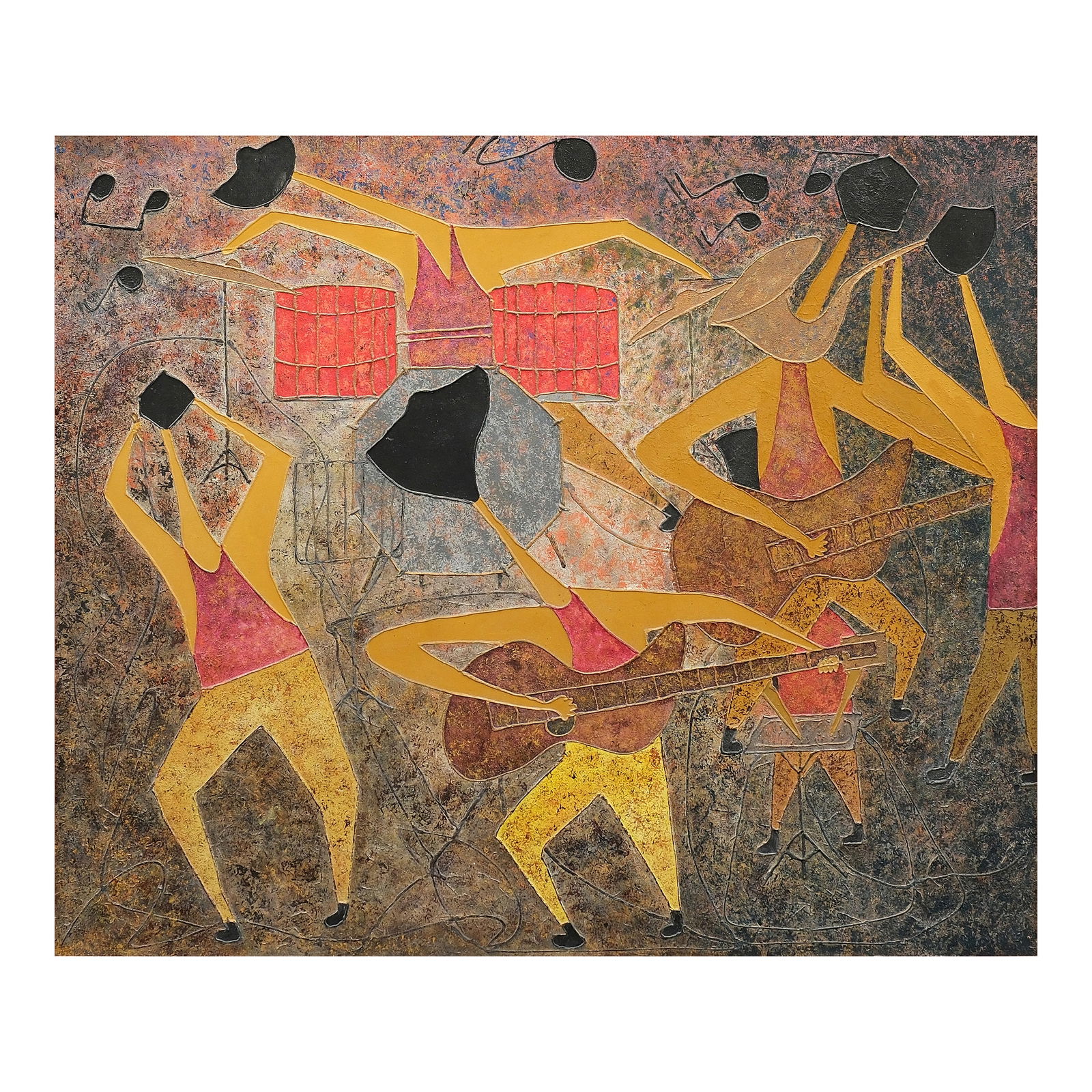 E. Atienza: Untitledsigned (verso)oil on canvas60” x 71 3/4” (152 cm x 182 cm)