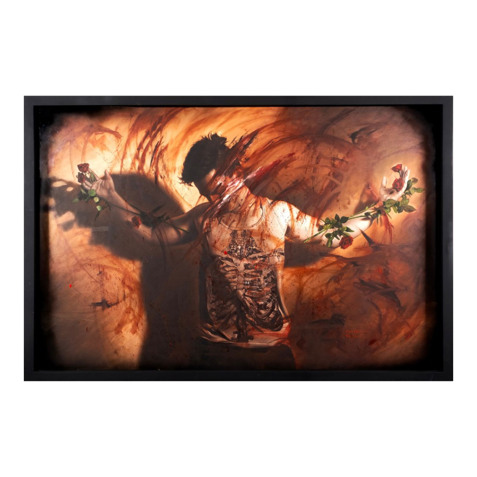 Jayson Cortez (b. 1986): Untitledsigned and dated 2016 (lower right)oil on canvas 48 1/2” x 72 3/4” (123 cm x 185 cm)