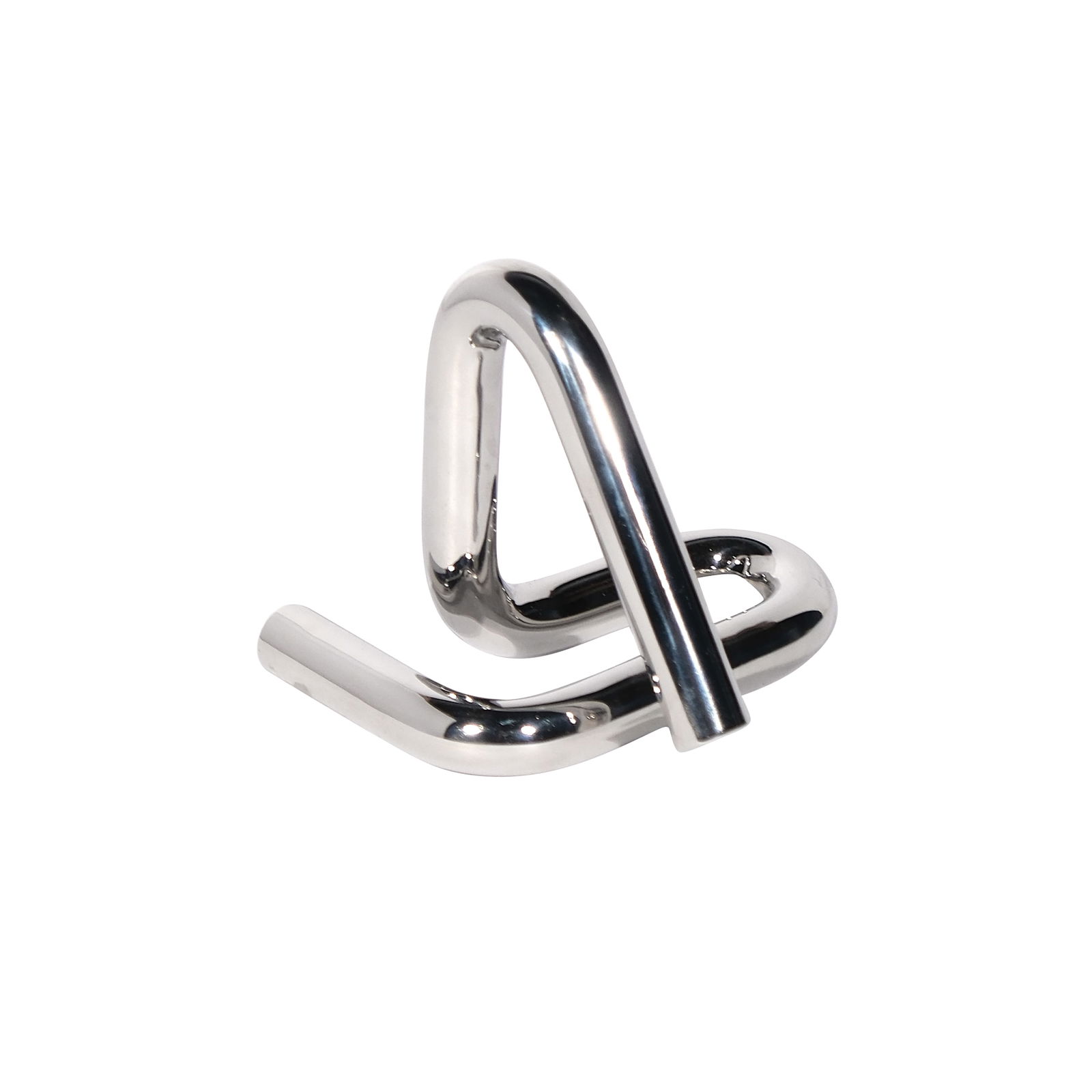 Arturo Luz (1926 - 2021): Homage to Isamu Noguchi # 71stainless steel in silver finishH: 4” (10 cm)L: 4” (10 cm)W: 4” (10 cm)Accompanied by a certificate issued by Ms. Luisa Luz-Lansiganconfirming the authent