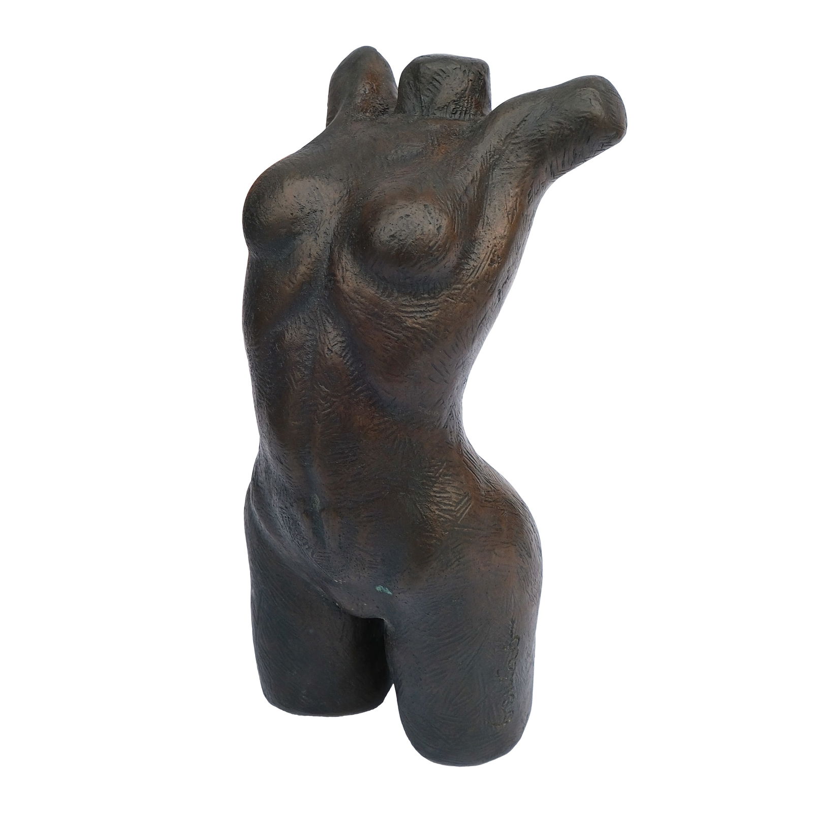 Benedicto Cabrera (b. 1942): Torso #2signeddated 2013cast bronzeH: 10” (25 cm)L: 4” (10 cm)W: 5” (13 cm)Accompanied by a certificate issued by The Crucible Galleryconfirming the authenticity of this lot</