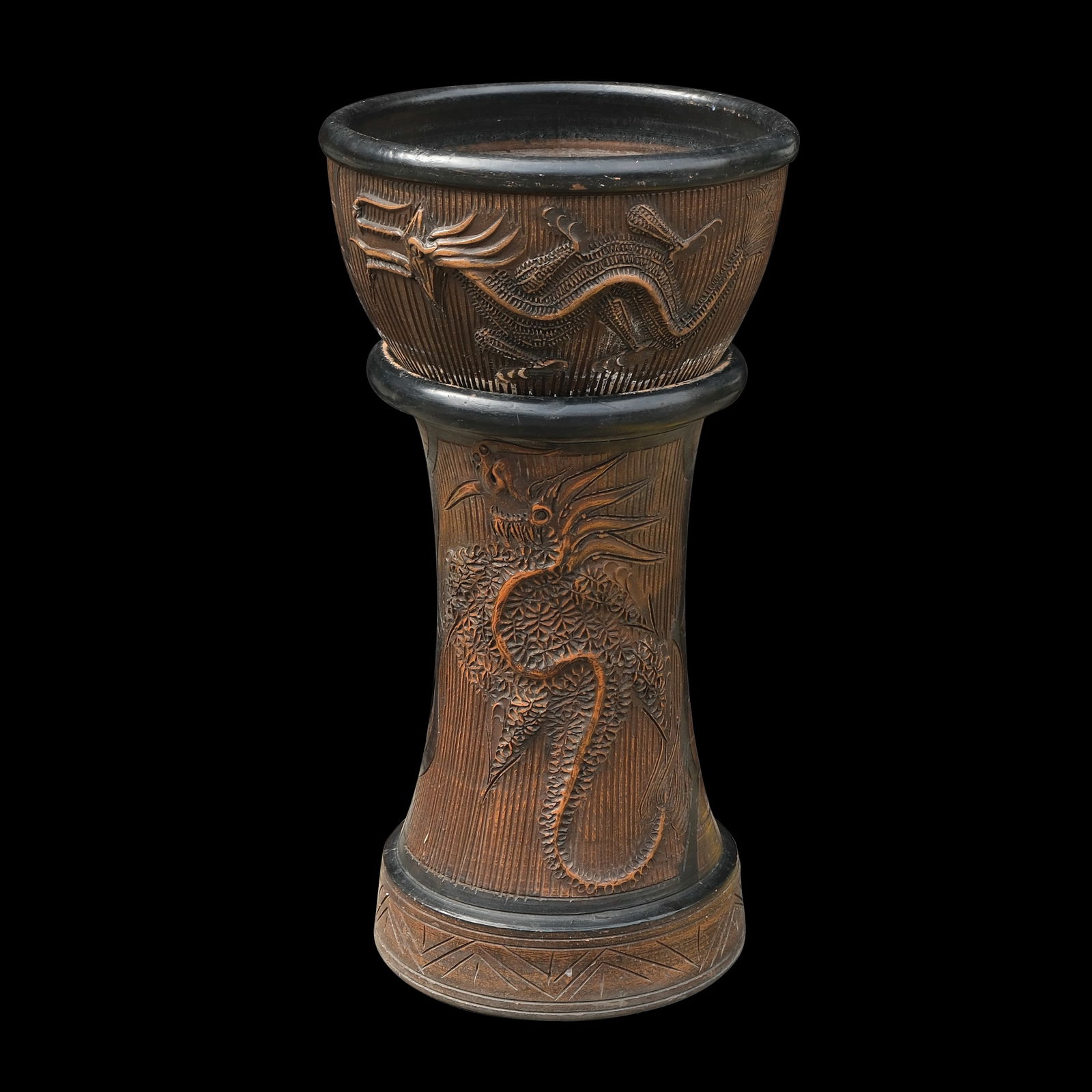 An Oriental Plant Stand with Pedestal (1 of 1)