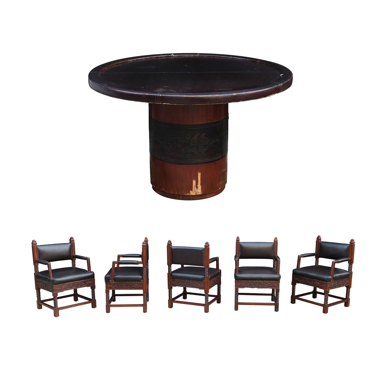 A Game Table with Five Chairs (1 of 1)
