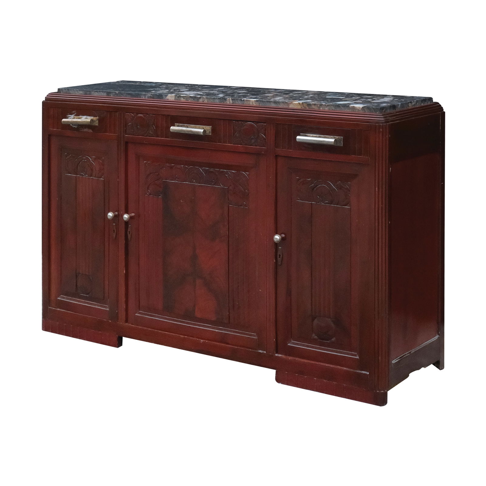 A Circa 1930’s Marble Top Side Board (1 of 1)