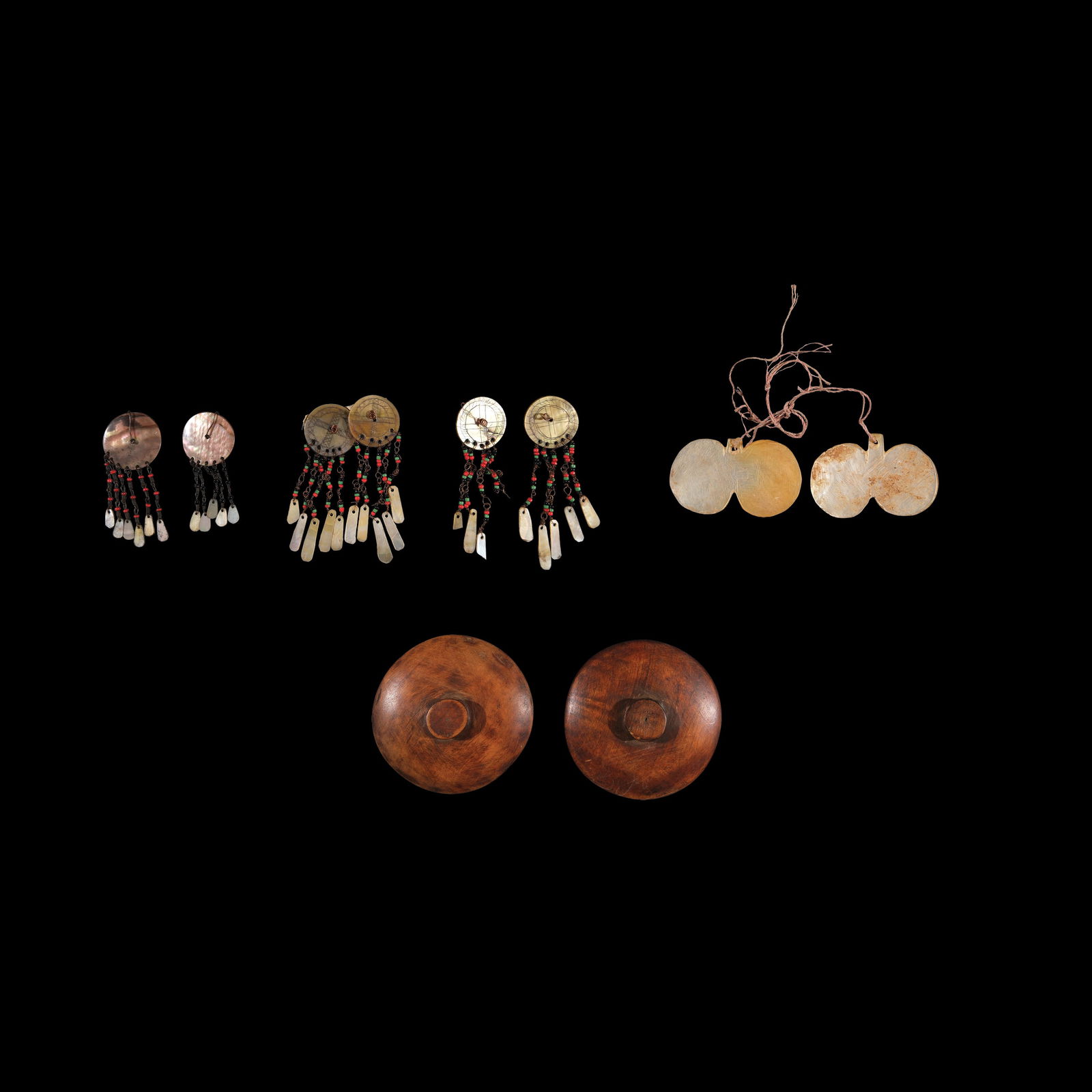 A Collection of Cordillera Ornaments: PROPERTY FROM THE LORNA REV ILLA MONTI LLACOLLECTION size variablesmallest:H: 2 1/2” (6 cm)biggest:H: 3” (8 cm)