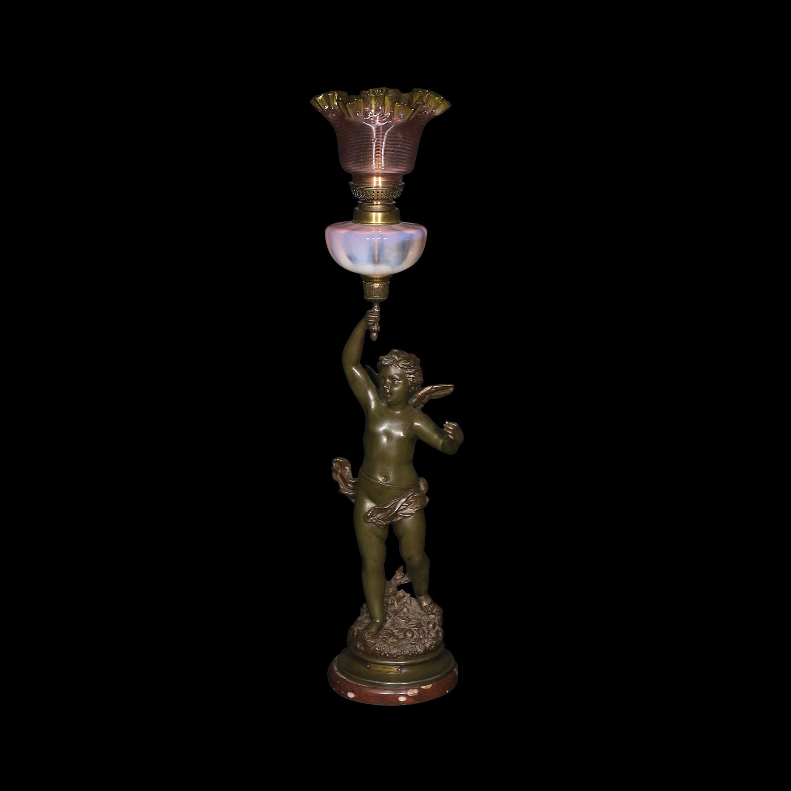 An Oil Lamp with a Putti-Form Base (1 of 1)