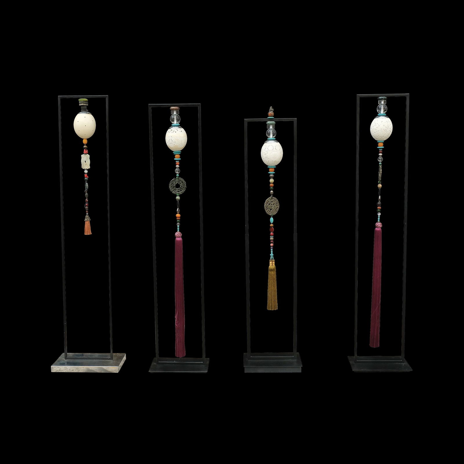 Four Ostrich Egg Floor lamps (1 of 1)