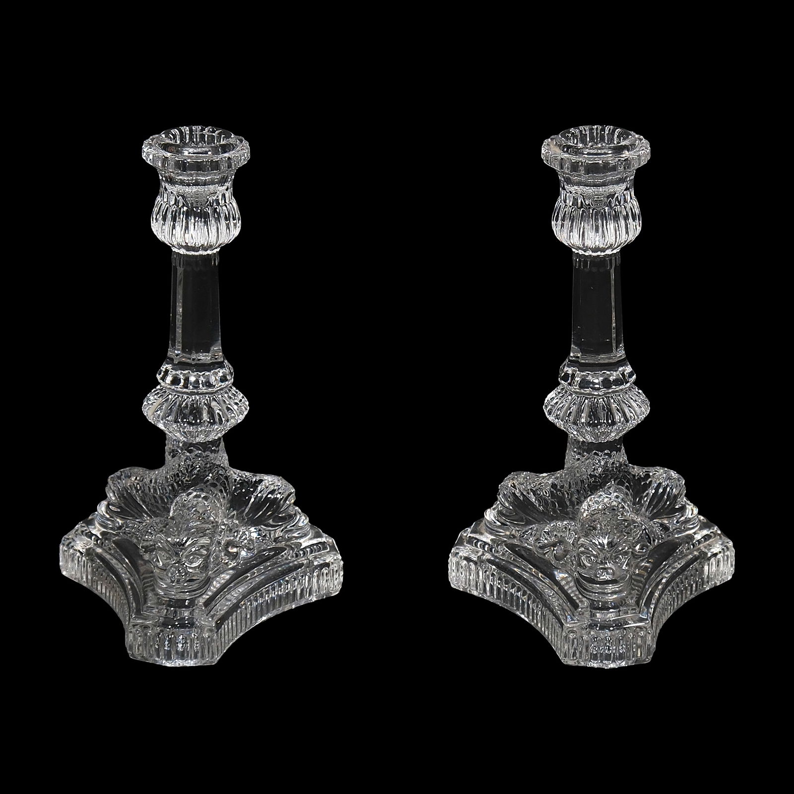 A Pair of Tiffany & Co. Dolphin Candle Holders Candlesticks (1 of 1)