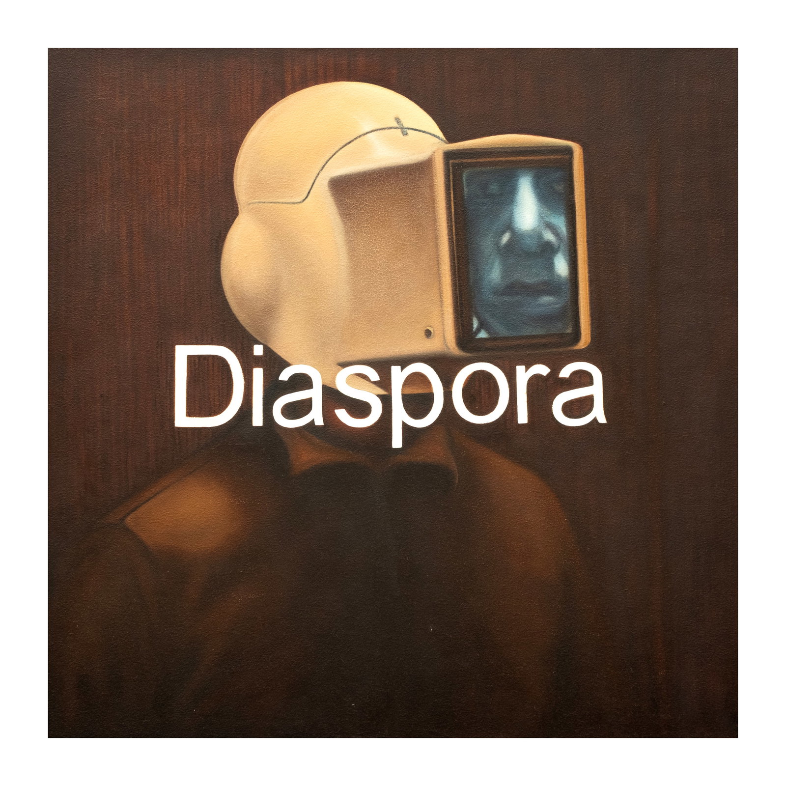 Wire Tuazon (b. 1973): A Random Odyssey or Mankinddated 2010oil on canvas36" x 36" (91 cm x 91 cm)PROVENANCEFinale Art File Known for his hyperrealist paintings, Wire Tuazon's works often feature words plastered across the