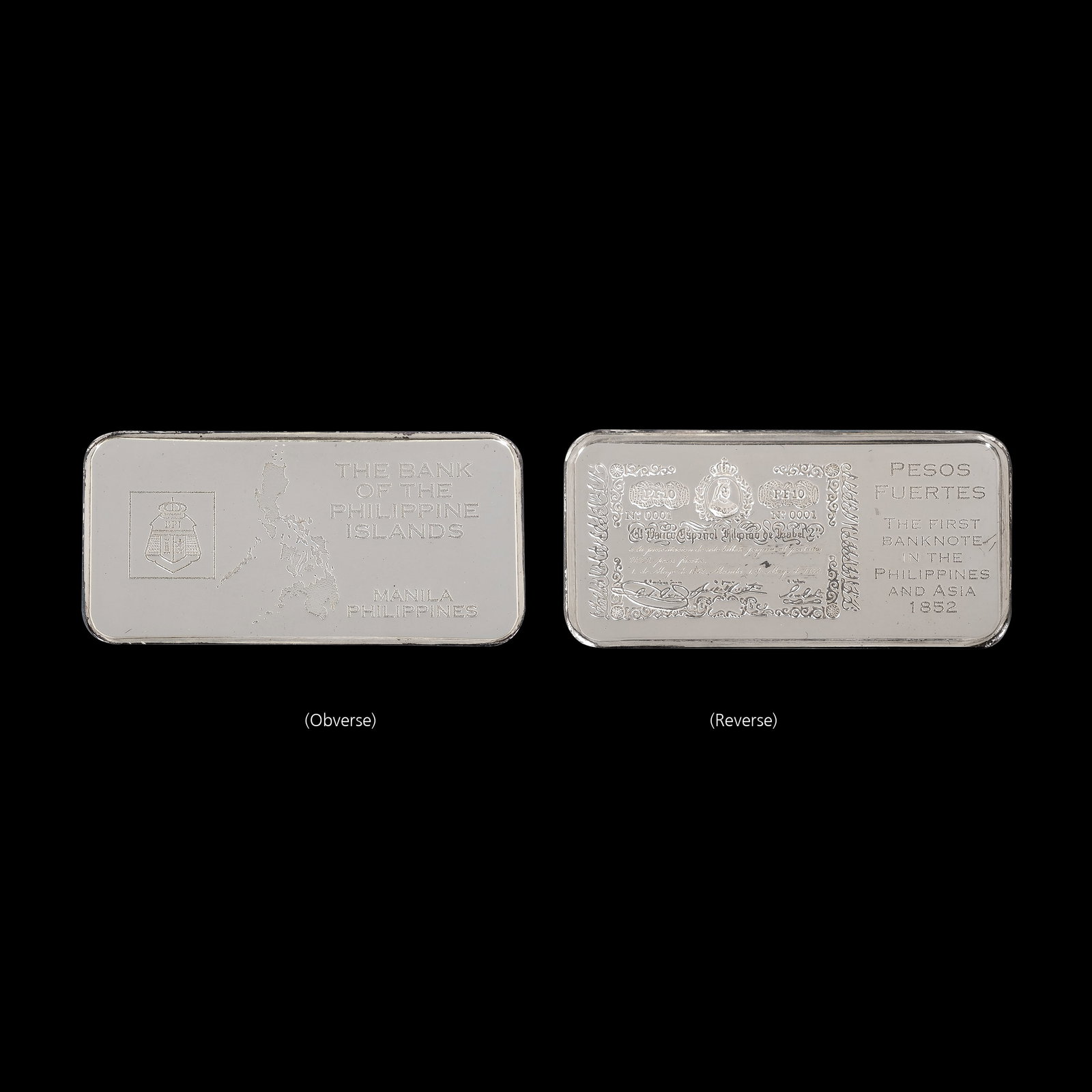Bank of the Philippine Islands (BPI) 150th Anniversary Silver Ingot (1 of 1)
