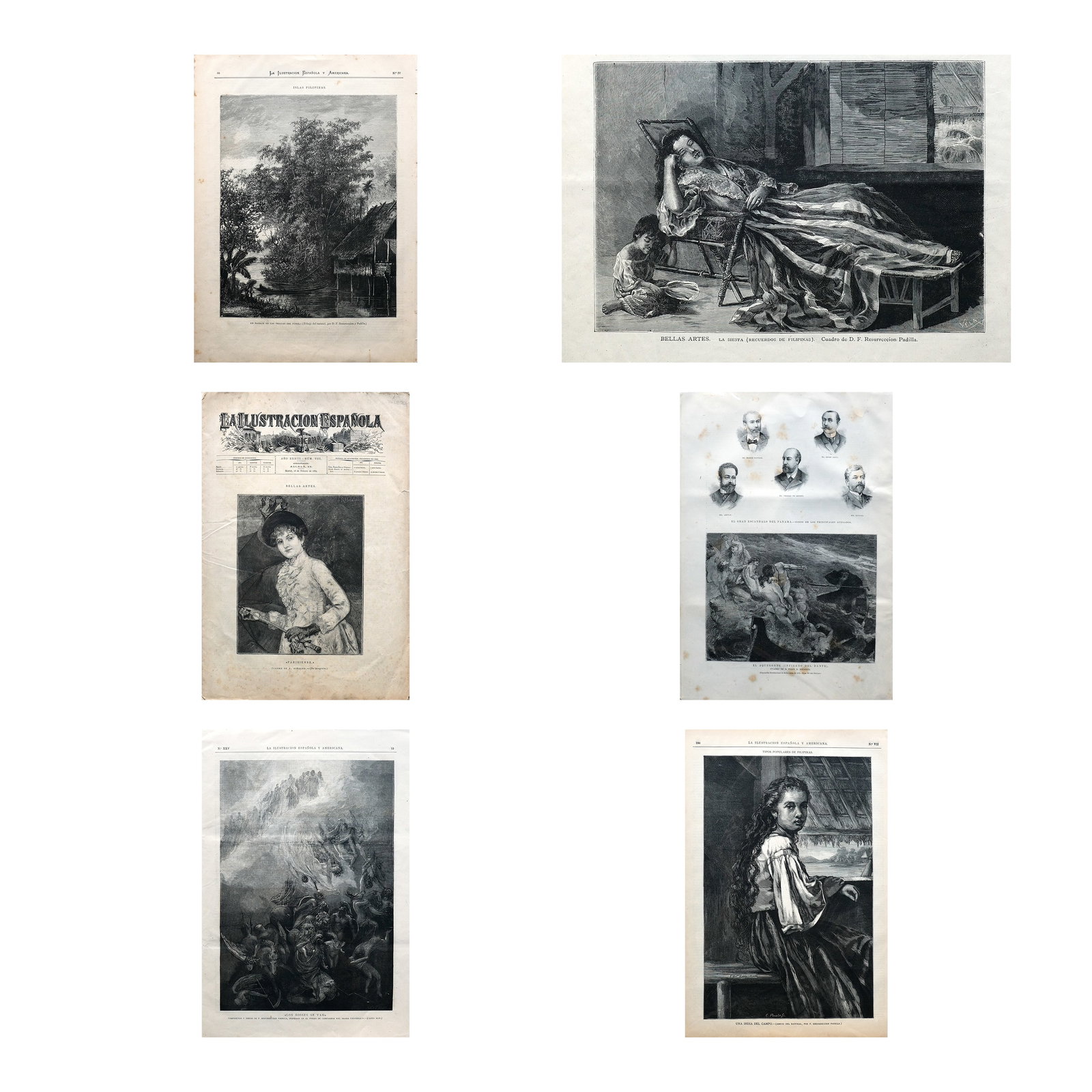 Six Artworks Featured in La Ilustracion Española Y Americana from 1880- 1893 (1 of 1)