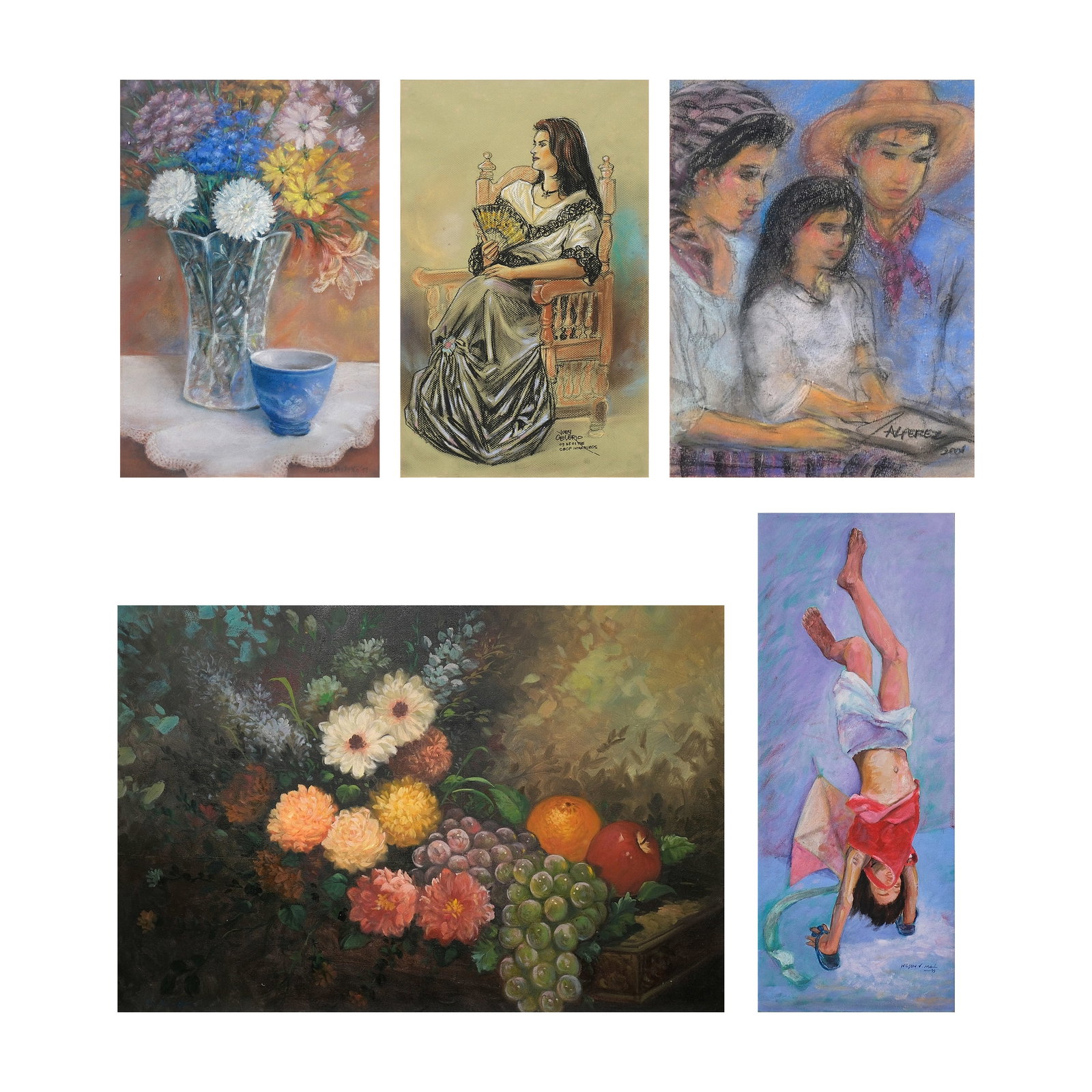 A Lot of Five Artworks (1 of 1)