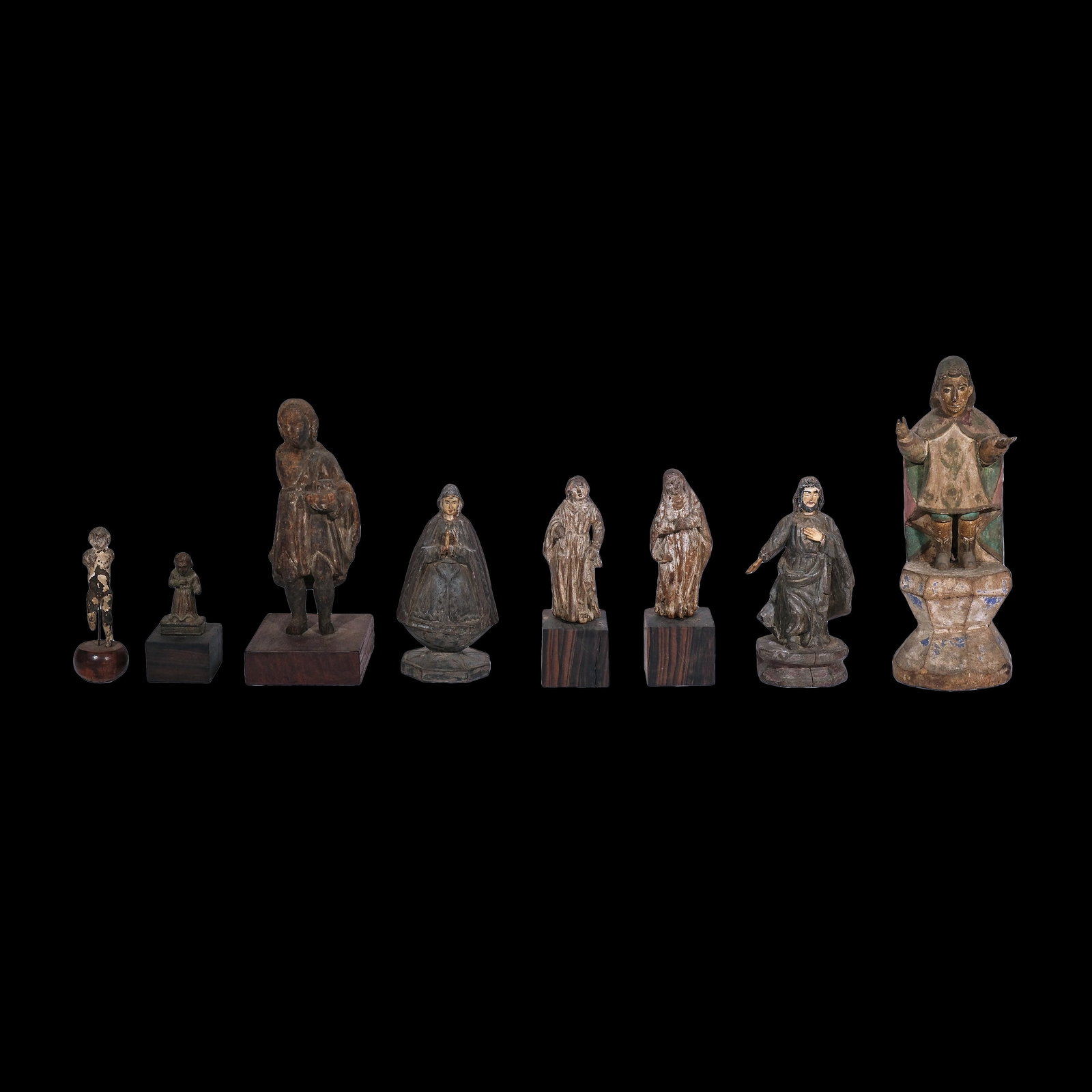 A Group of Eight Santos De bulto (1 of 9)