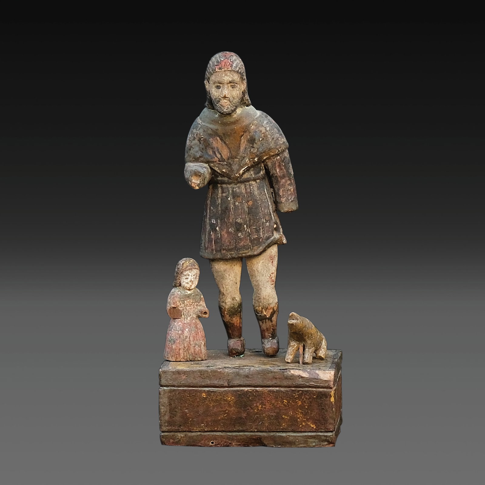 A 19th Century Tableu of San Isidro Labrador (1 of 1)