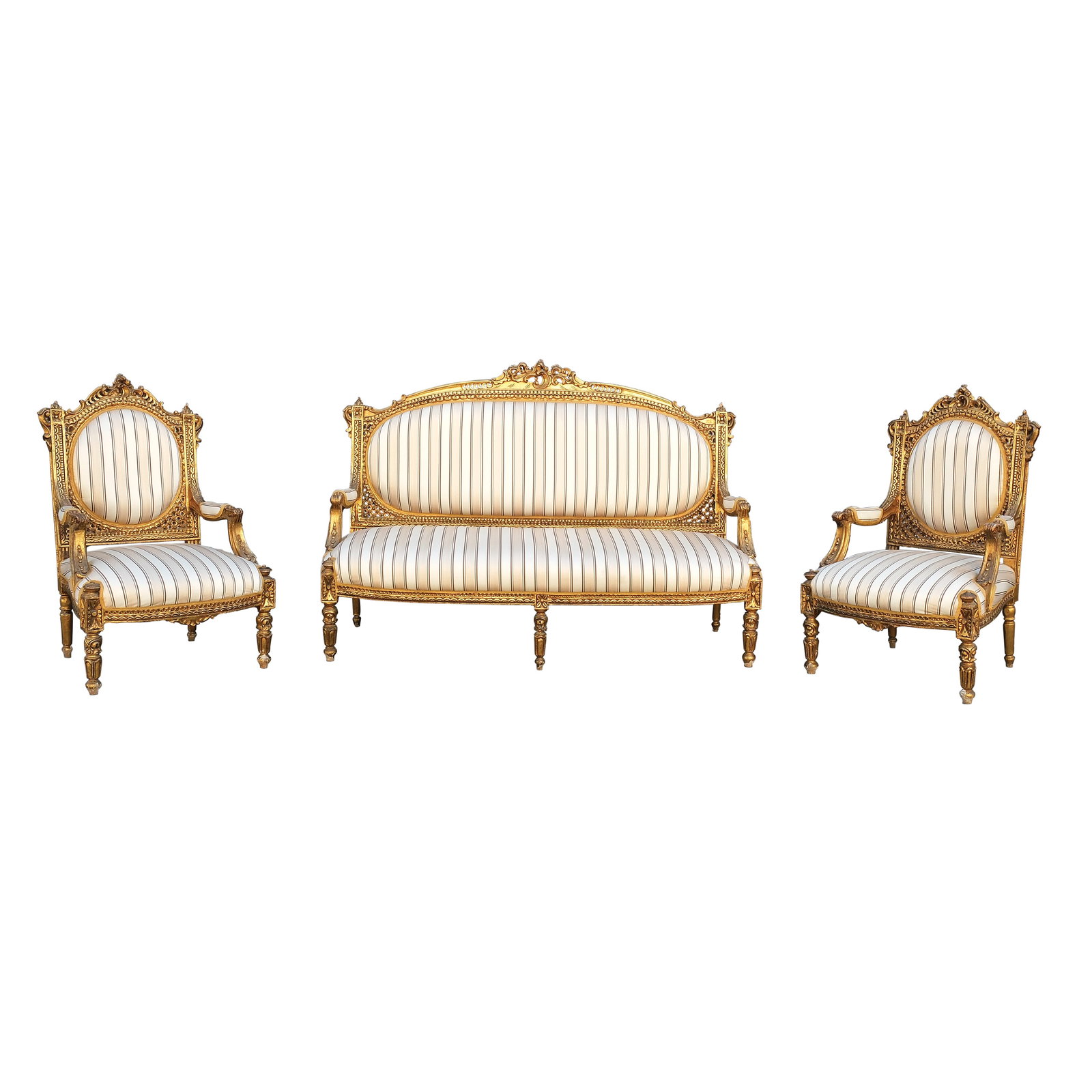 A Gilt Wood Sala Set (1 of 1)