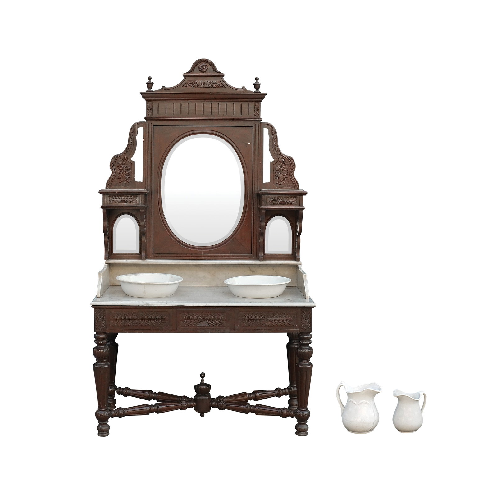 A 19th Century Marble Top Lavador (1 of 1)