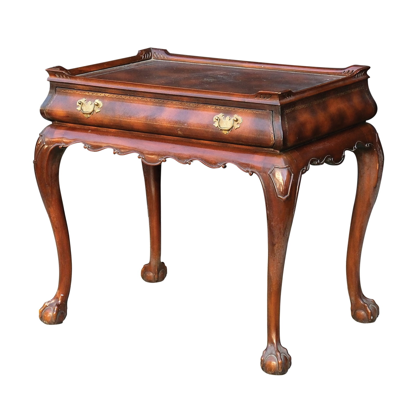 A Maitland Smith Leather Top Table (1 of 1)