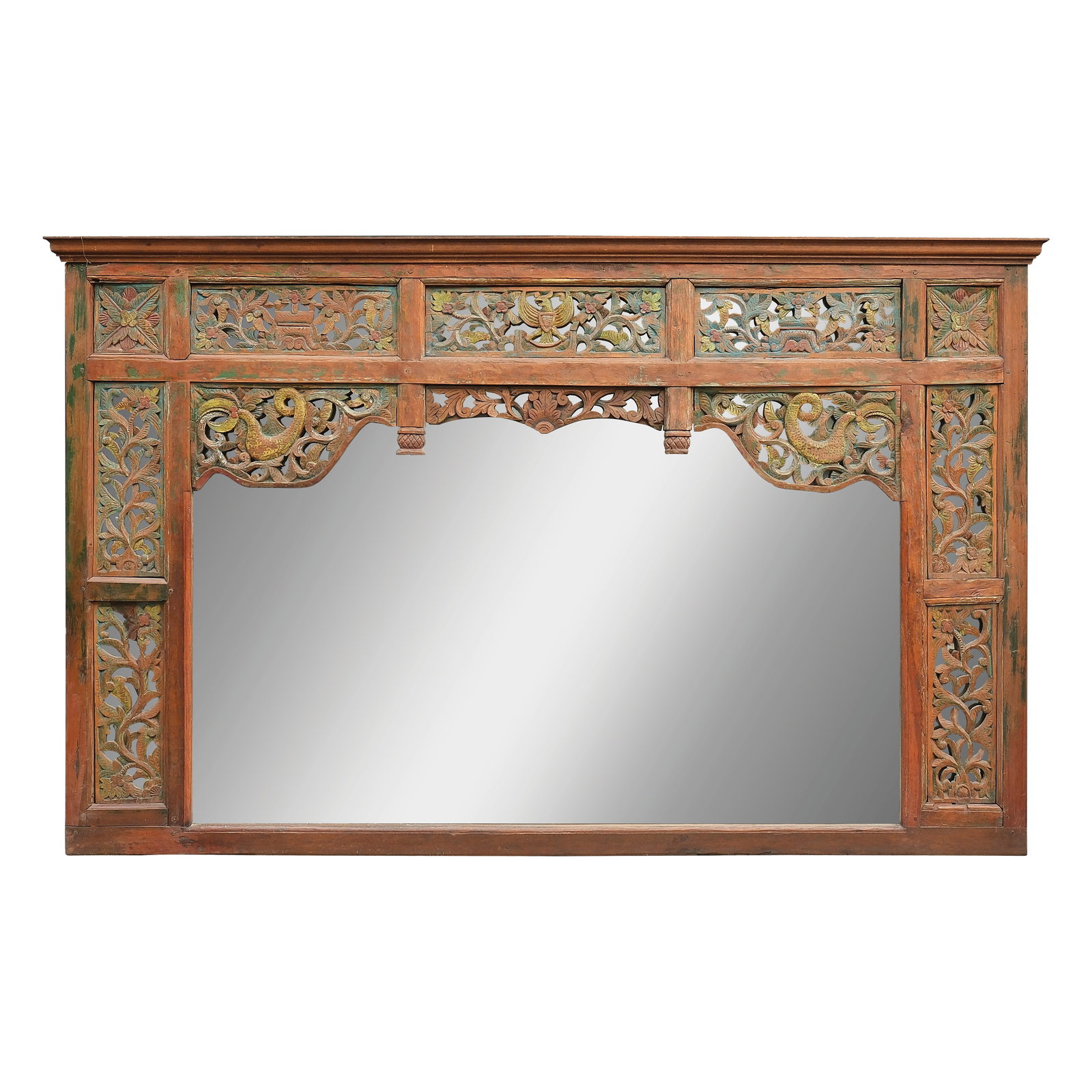 A Large Balinese Wall Hung Mirror (1 of 1)