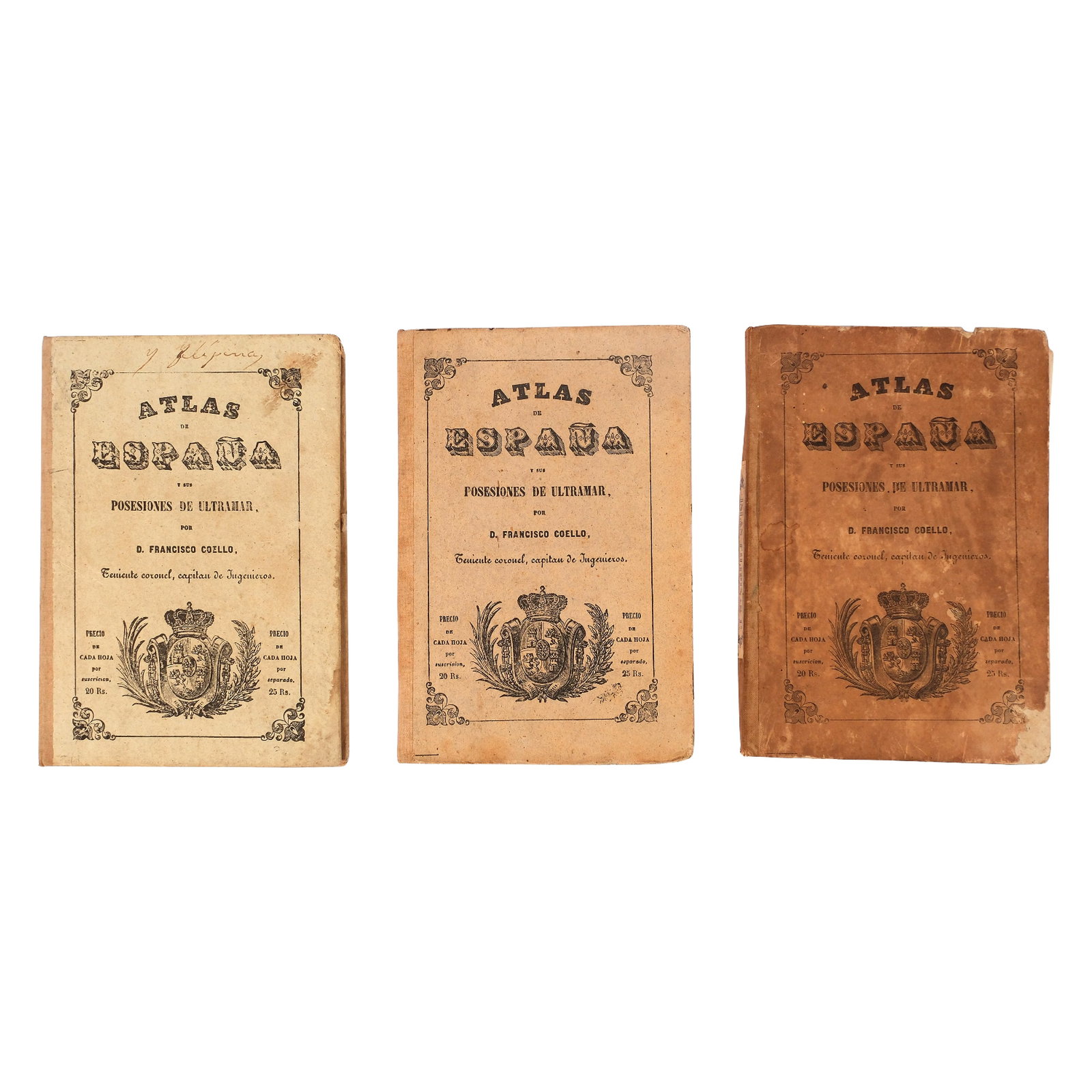 Three pieces of Atlas De España Y Sus Posesiones De Ultramar, Por (1 of 1)
