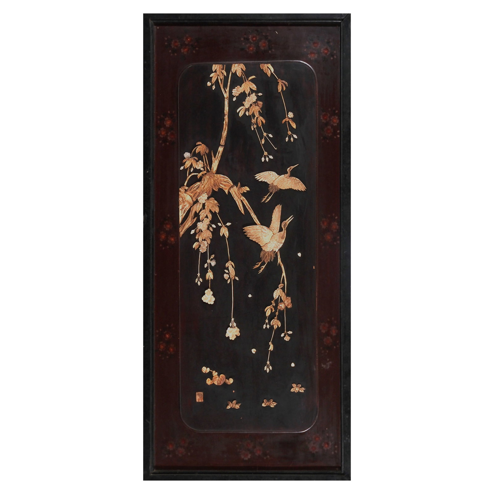 An Oriental Panel: 46” x 20 1/2” (117 cm x 52 cm)