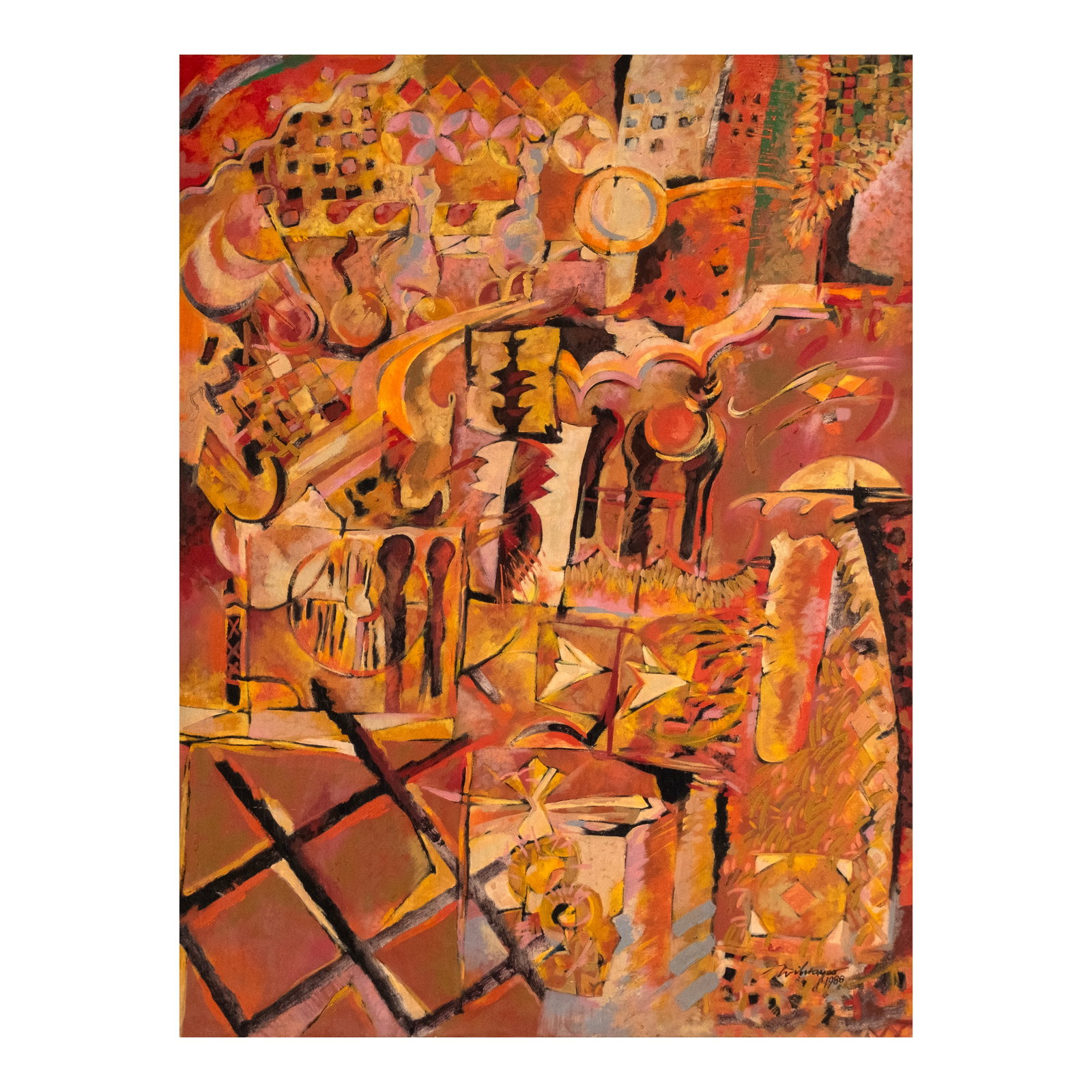 Edwin Wilwayco (b. 1952): Jeepney Fantasia # 8 signed and dated 1988 (lower right) oil on canvas 48" x 36" (122 cm x 91 cm) Accompanied by a certificate signed by the artist confirming the authenticity of this lot PROVENANCE P