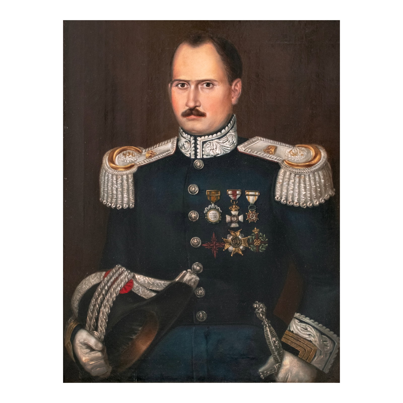 Att. Juan Arceo /Juan Arzeo (1795?1865): Portrait of Governor-General Fernando Norzagaray y Escudero (1808-1860) ca. 1857-1859 oil on canvas 30" x 23" (76 cm x 58 cm) Juan Arceo /Juan Arzeo (1795–1865) was the maternal uncle of 