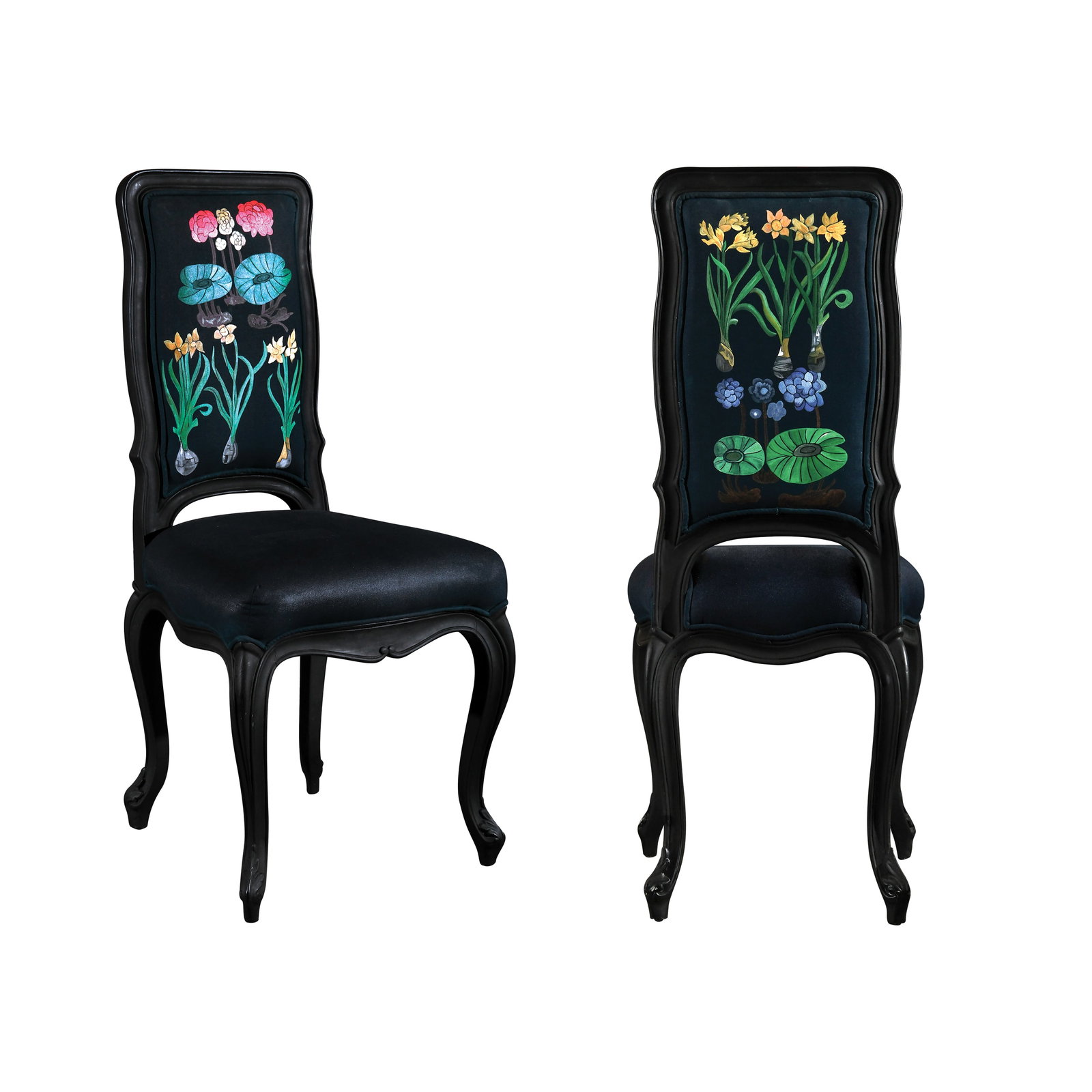 Geraldine Javier (b. 1970): Chair 2021 GAC 900, hand-painted acrylic on chair H: 40 1/4” (102 cm) L: 19 1/2” (50 cm) W: 18 1/2” (47 cm) Accompanied by a certificate issued by APHRO confirming the authenticity o