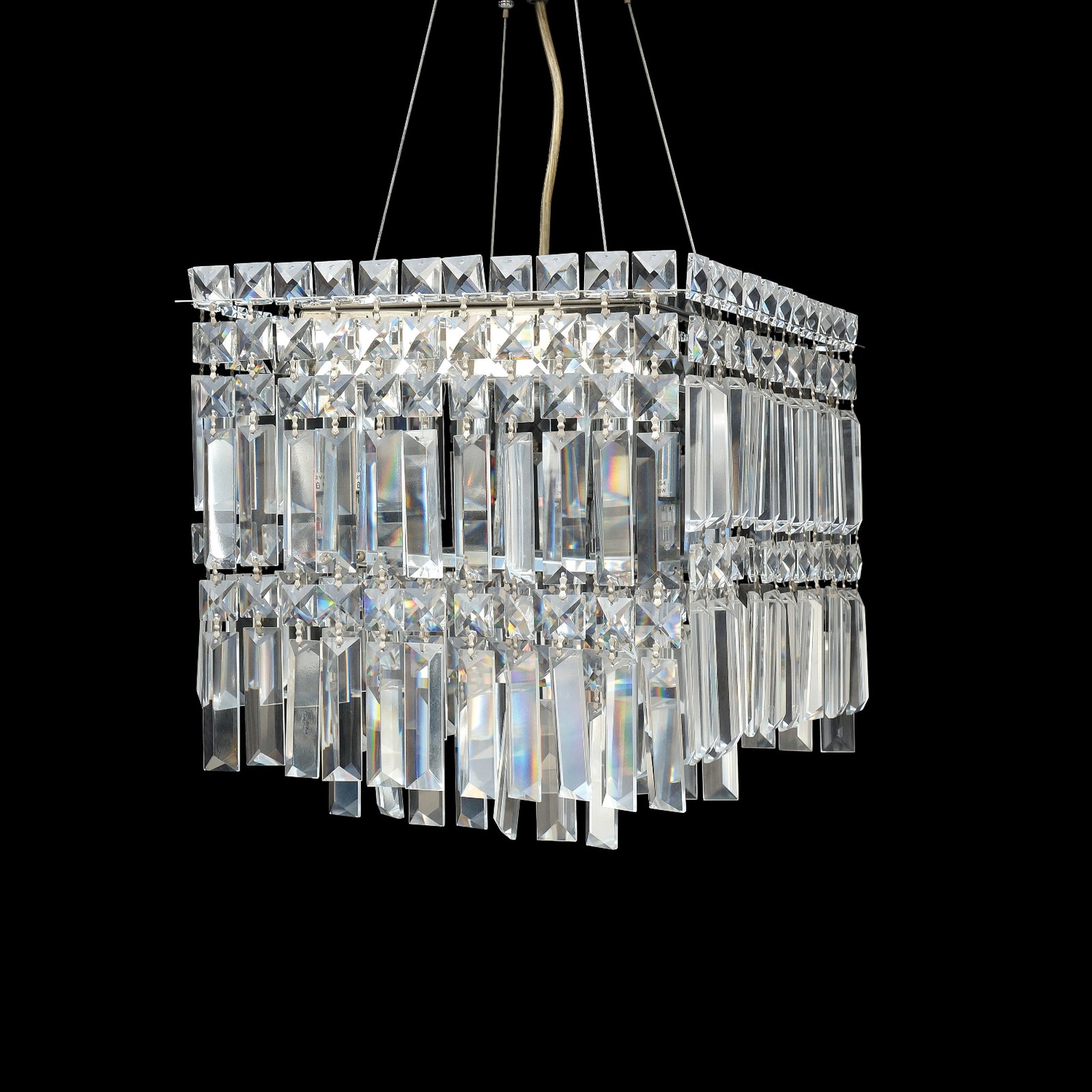 A Bespoke Mini Chandelier: PROPERTY FROM THE PEÑA - OLONDRIZ COLLECTION H: 11” (28 cm) L: 11 3/4” (30 cm) W: 11 3/4” (30 cm)