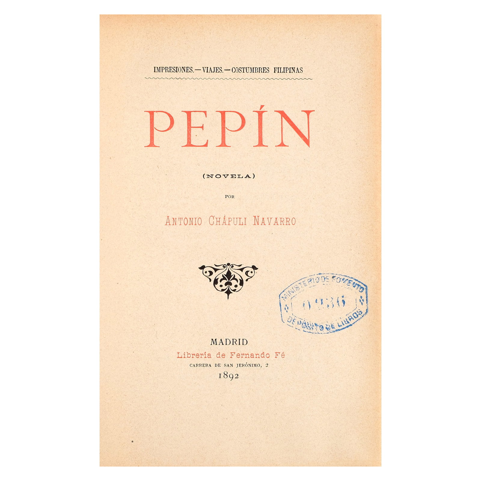 Pepin (Novela) por Antonio Chapuli Navarro (1 of 1)