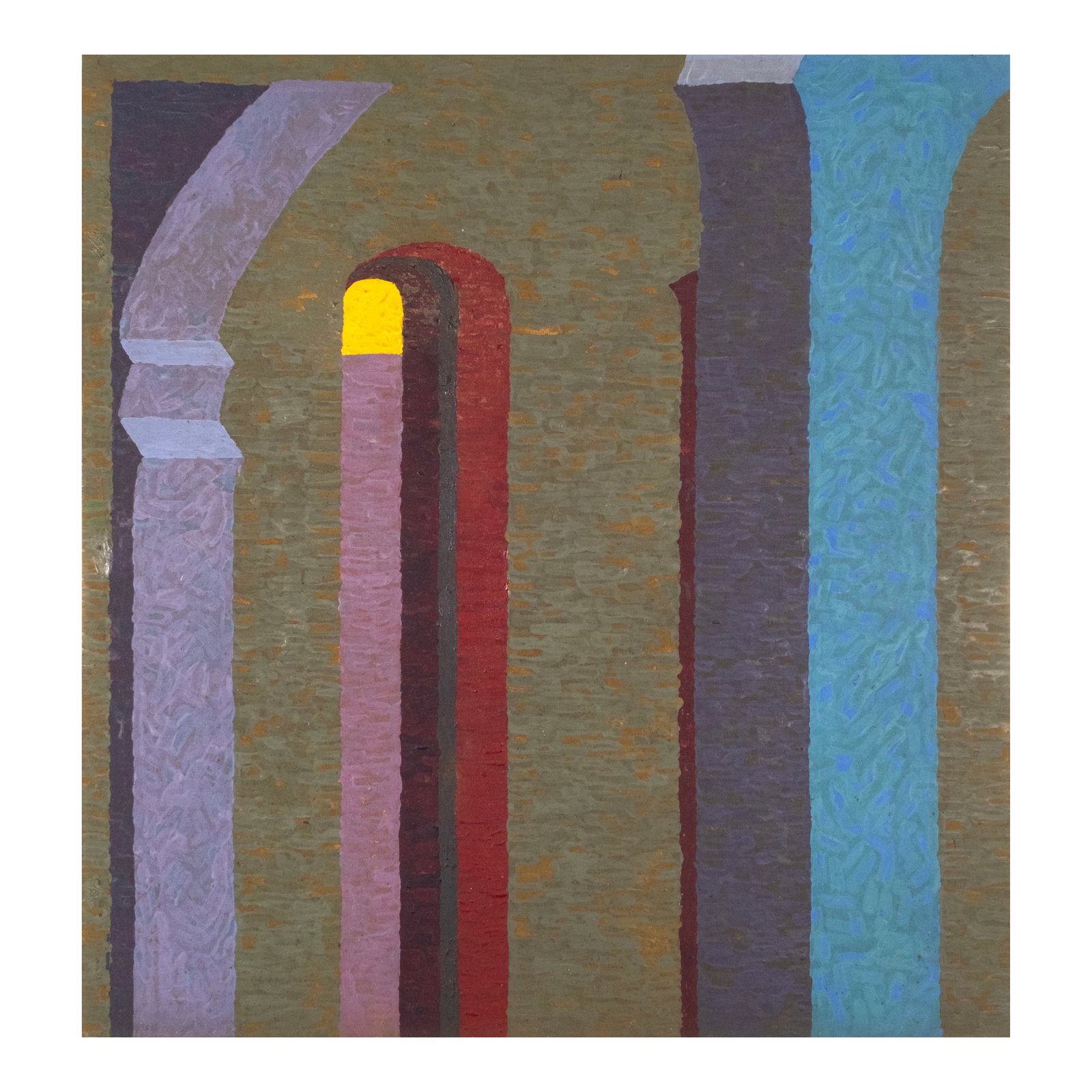 Ibarra dela Rosa (1943 - 1998): Great Wall of Fort Santiago signed and dated 1974 (lower left) oil on canvas 36" x 34" (91 cm x 86 cm) PROVENANCE Private collection, Manila The 1970s saw Ibarra dela Rosa painting the historic city o