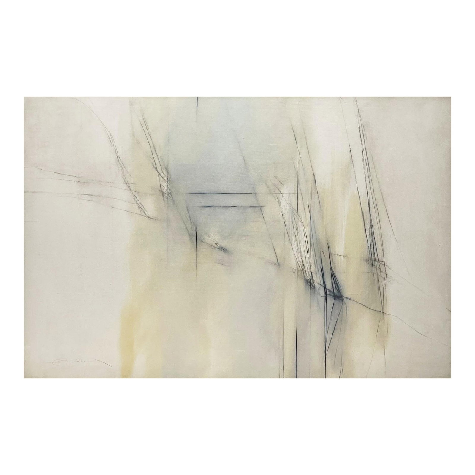 Fernando Zóbel (1924 - 1984): El Recreo III - Estudio signed (lower left and verso), dated, titled, and inscribed "Zóbel / EL RECREO III/ (ESTUDIO) / 81-57" oil on canvas 40" x 60" (100 cm x 150 cm) PROVENANCE Galería Theo, Madr