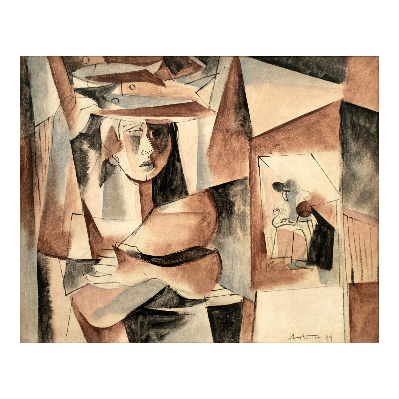 Angelito Antonio (1939 - 2025): Fish Vendor signed and dated 1989 (lower right) oil on canvas 24” x 30” (61 cm x 76 cm) Accompanied by a certificate issued by Mrs. Fatima Antonio-Baquiran confirming the authenticity of t
