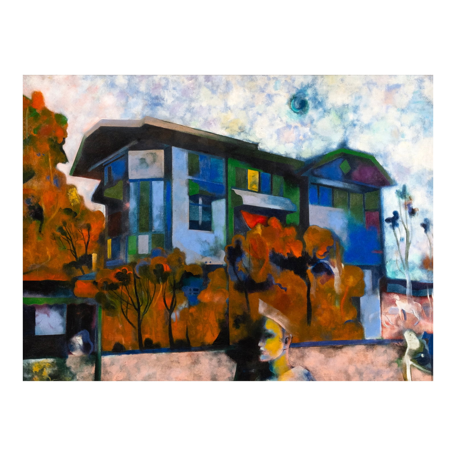 Marcel Antonio (b.1965): Blue Serenade signed and dated 1994 (lower right) oil on canvas 36" x 48" (91 cm x 122 cm) León Gallery wishes to thank the artist for confirming the authenticity of this lot PROVENANCE León Galle