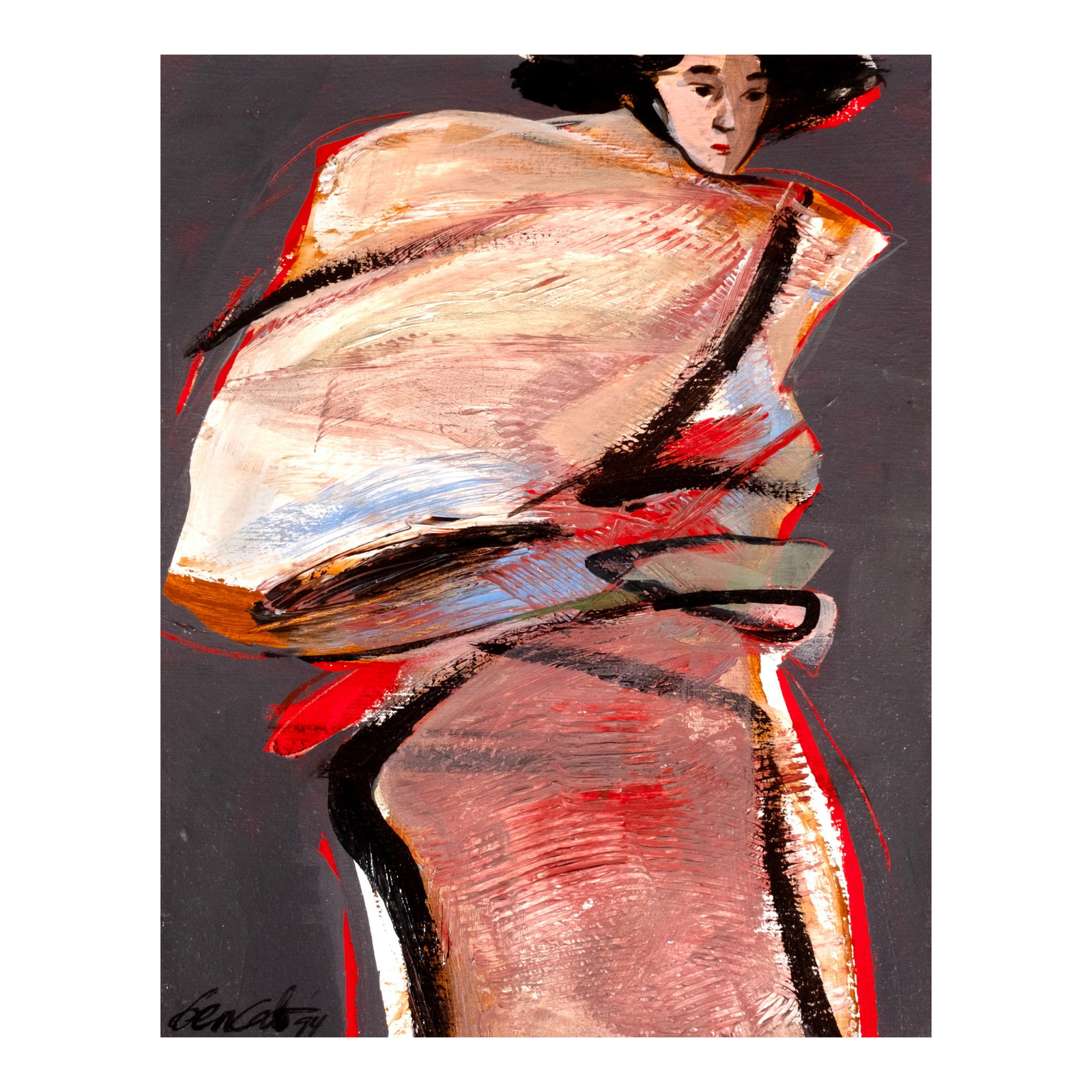 Benedicto Cabrera (b. 1942): Sabel signed and dated 1994 (lower left) acrylic on paper 11" x 8 1/2" (28 cm x 22 cm) PROVENANCE Private collection, Manila Bencab’s Sabel series is perhaps one of the most iconic in the artist’s
