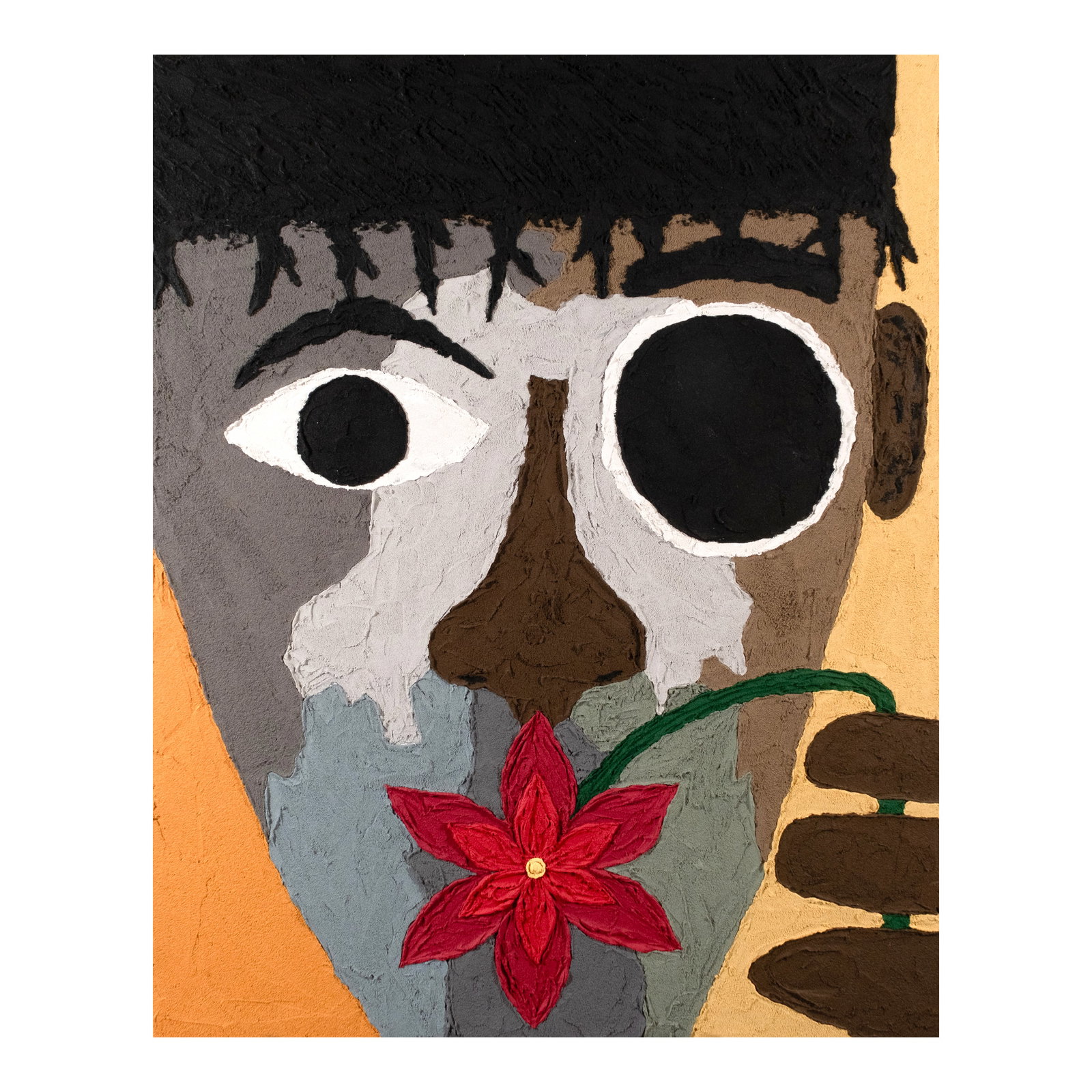 David "Mr. StarCity" White (b. 1979): The Flower dated 2013 mixed media on canvas 60" x 48" (152 cm x 122 cm) EXHIBITED The Link at Ayala Center, Mr. Star City's 'Loverboy Series' at Art Fair Philippines 2024, Makati City, 16 - 18 Februar